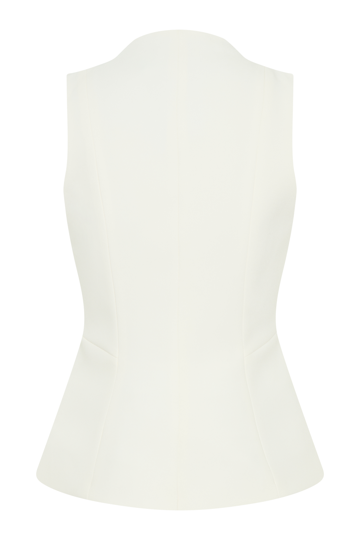 Melinda Structured Vest Top - Ivory #9