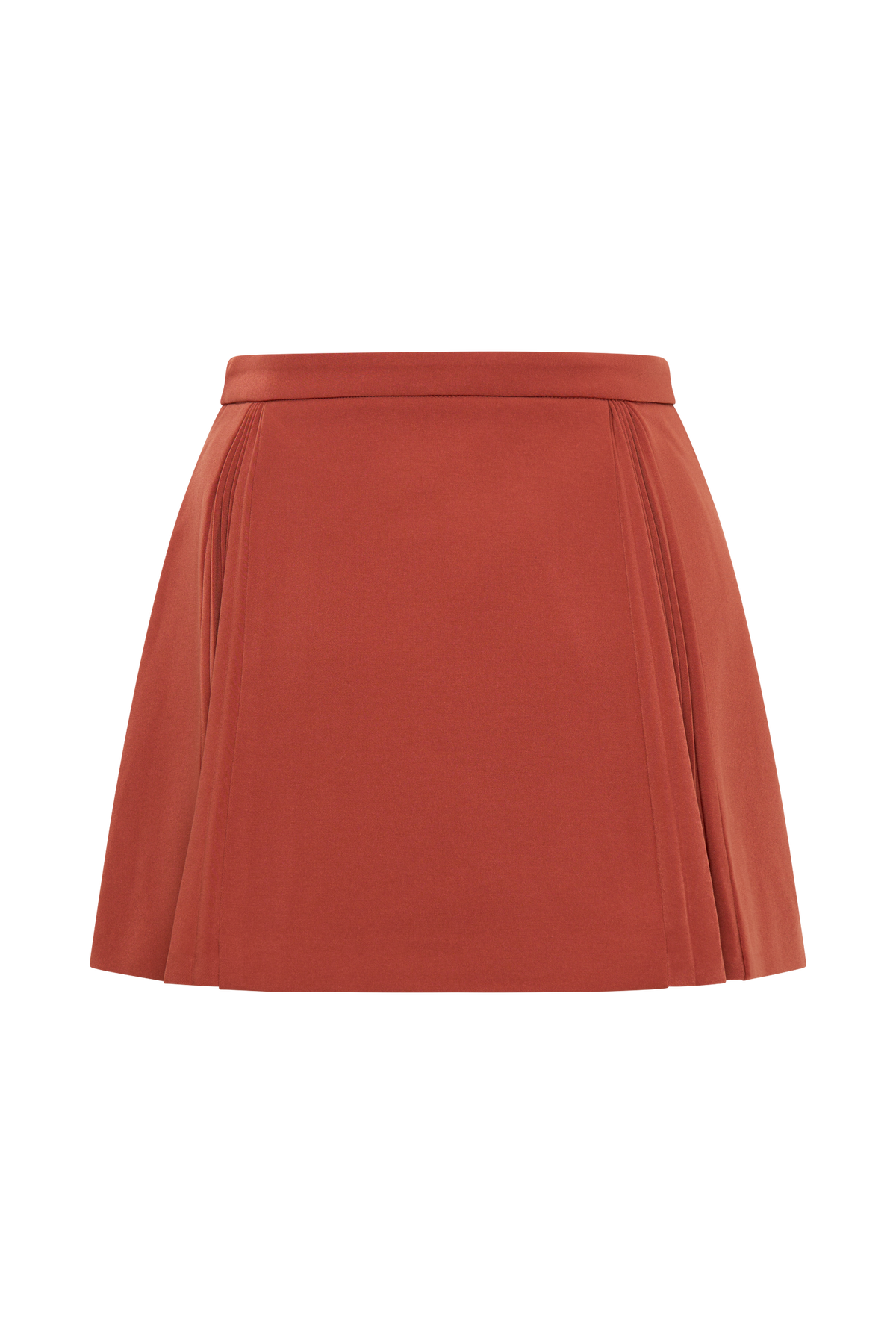 Melinda Mini Skirt With Pleats - Chilli #8