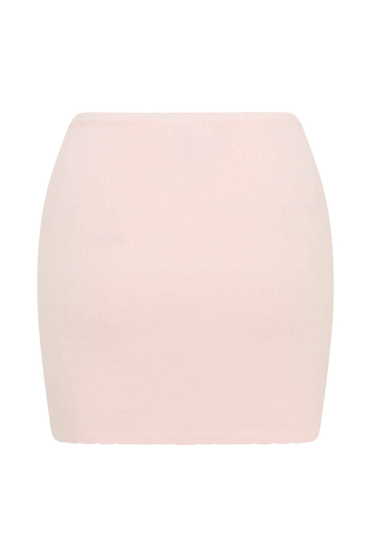 Monroe Embroidered Knit Mini Skirt - Baby Pink And Ivory #8