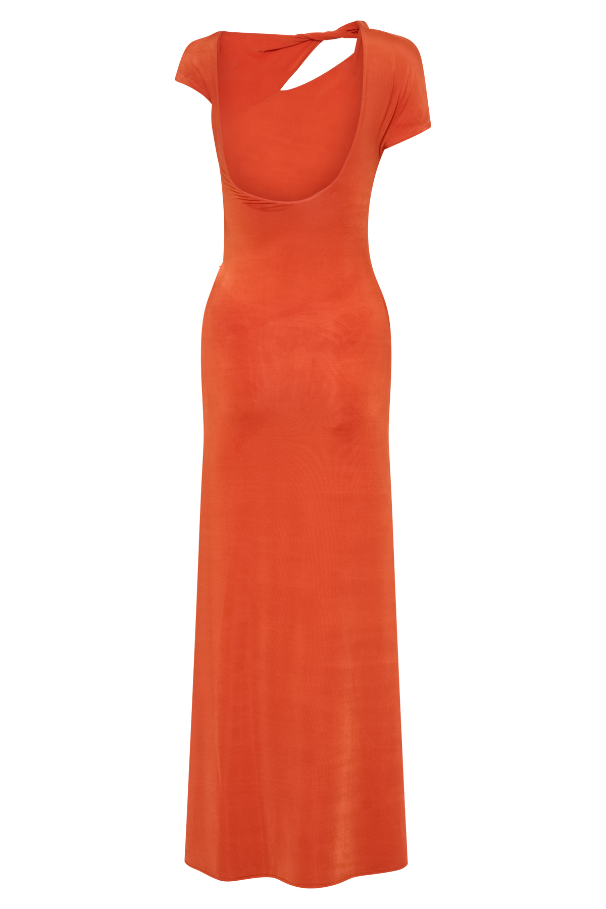 Kaida Slinky Maxi Dress With Hardware - Burnt Orange #8