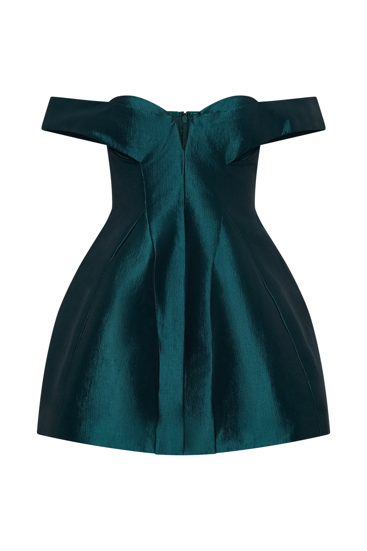 Diana Off Shoulders Mini Dress - Deep Emerald #10