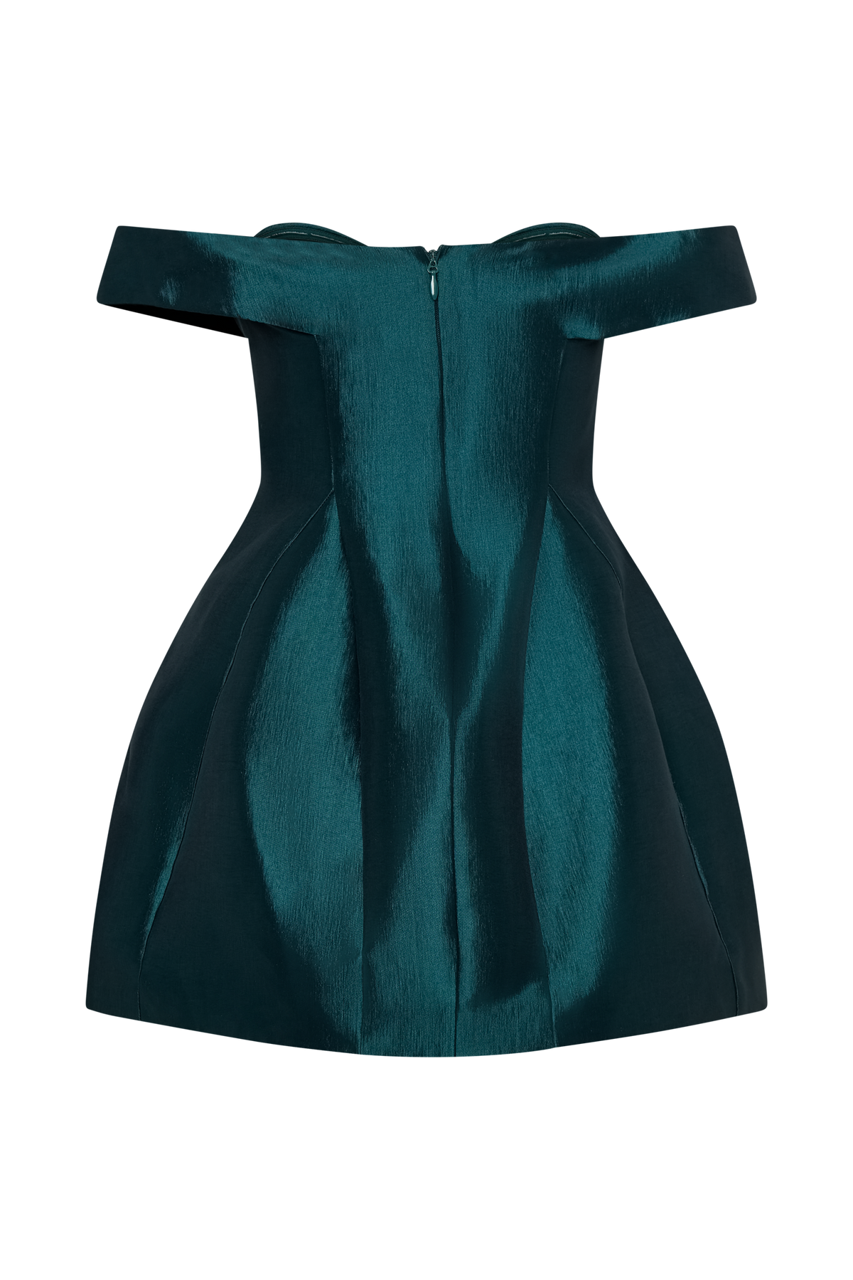 Diana Off Shoulders Mini Dress - Deep Emerald #9