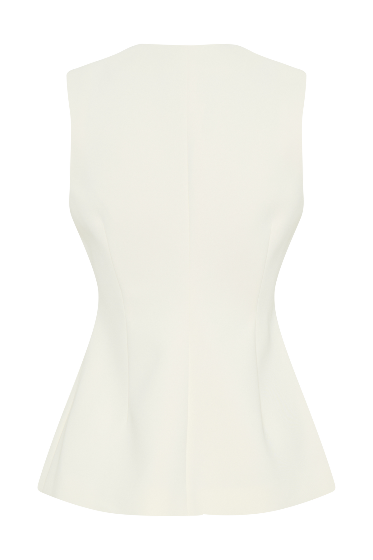 Katelyn Short Sleeve Suiting Top - Ivory #9