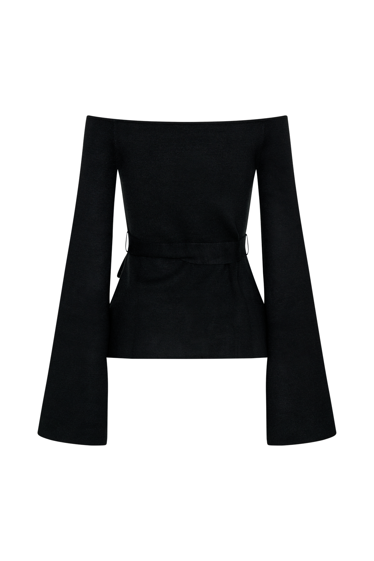 Kyle Off Shoulder Knit Top - Black #7