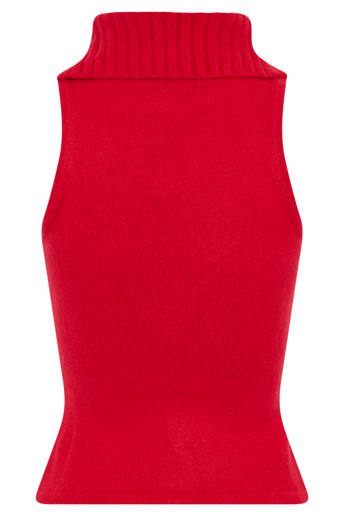 Elise Roll Neck Knit Top - Red #8