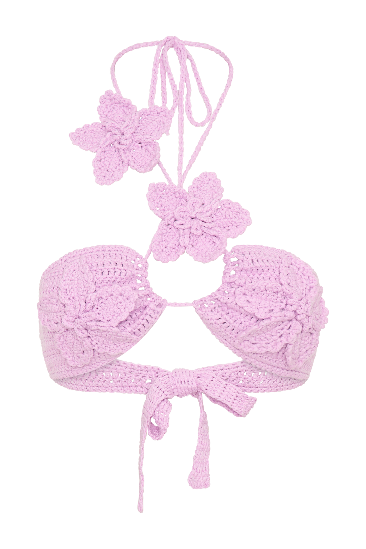 River Floral Crochet Bikini Top - Lilac #10