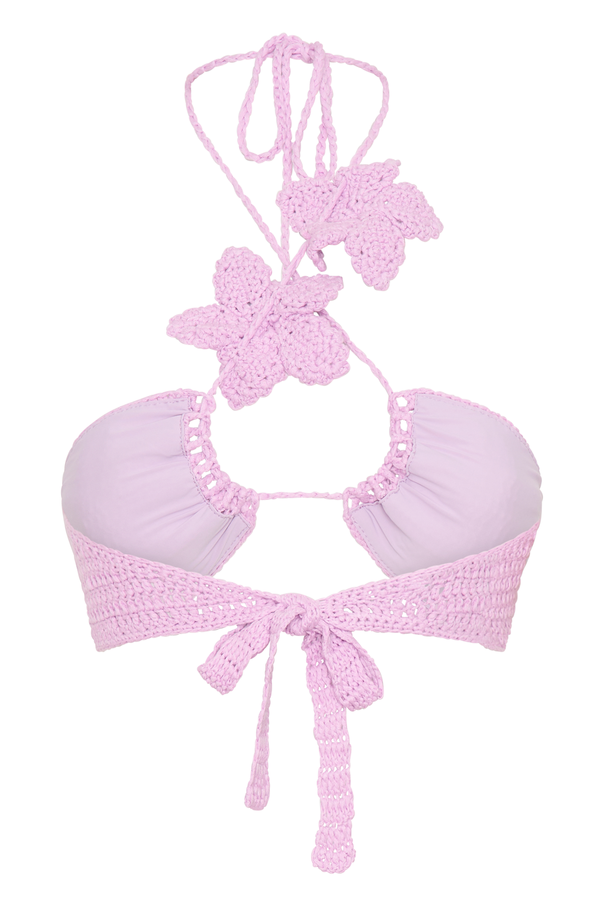 River Floral Crochet Bikini Top - Lilac #9