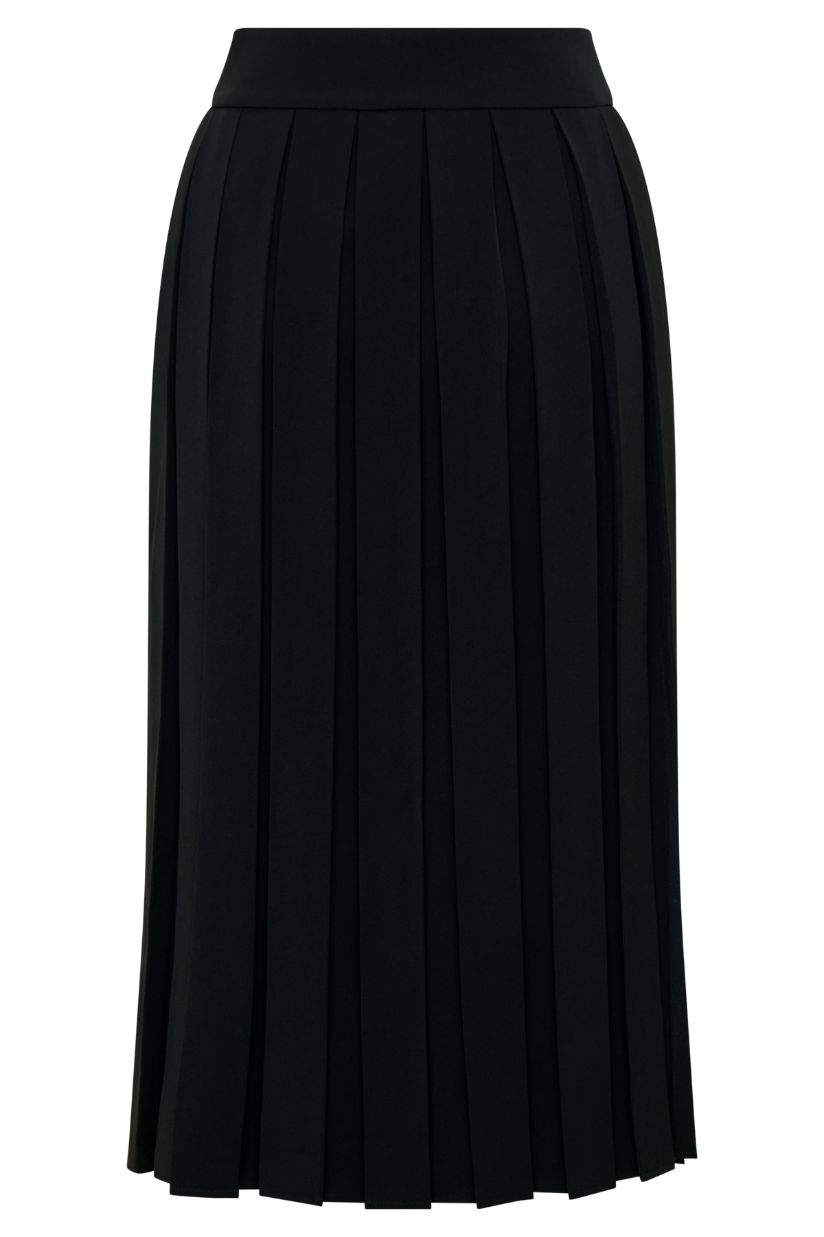 Sunny Pleated Midi Skirt - Black