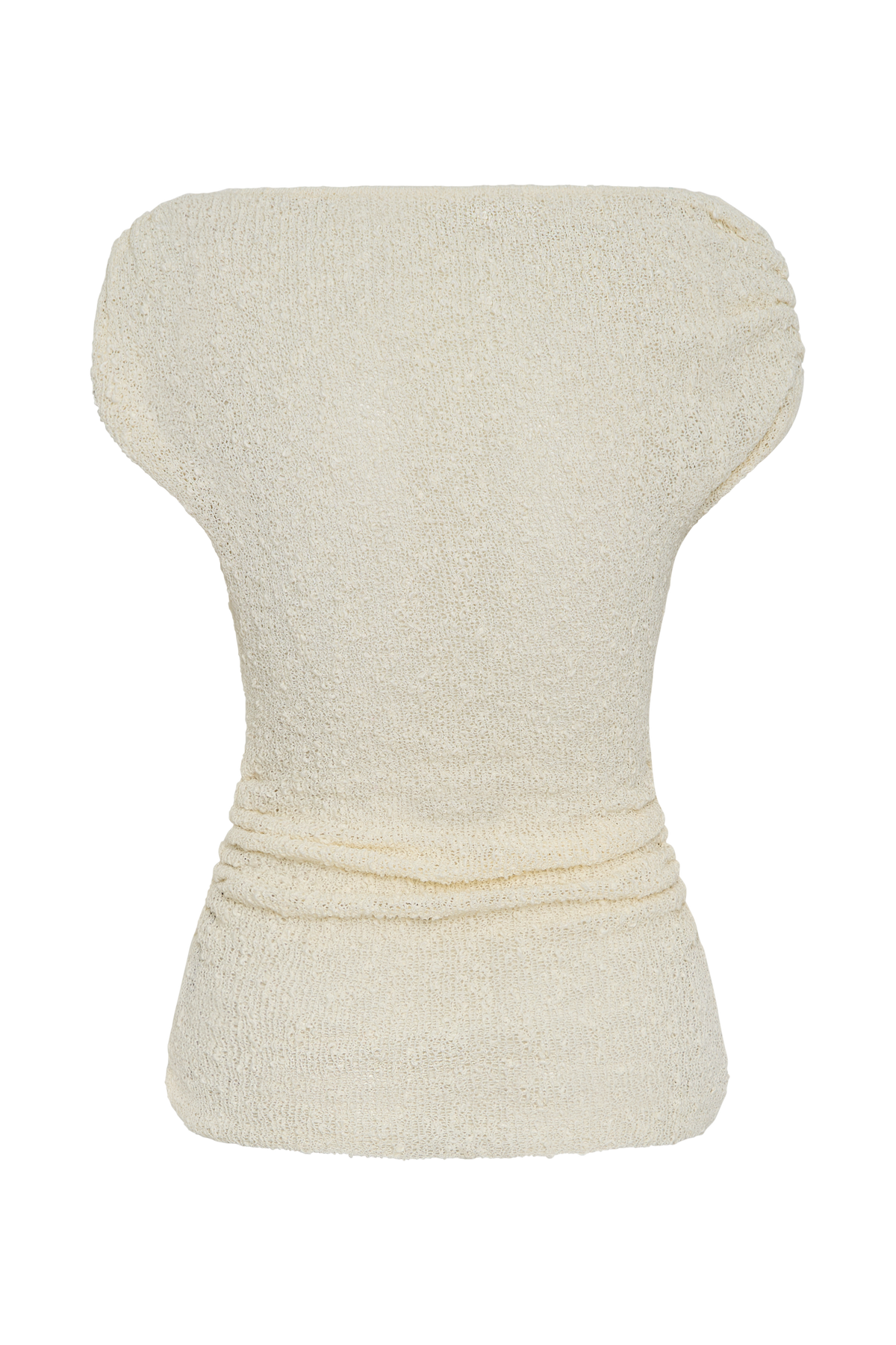 Chloe Off Shoulder Boucle Knit Top - Ivory