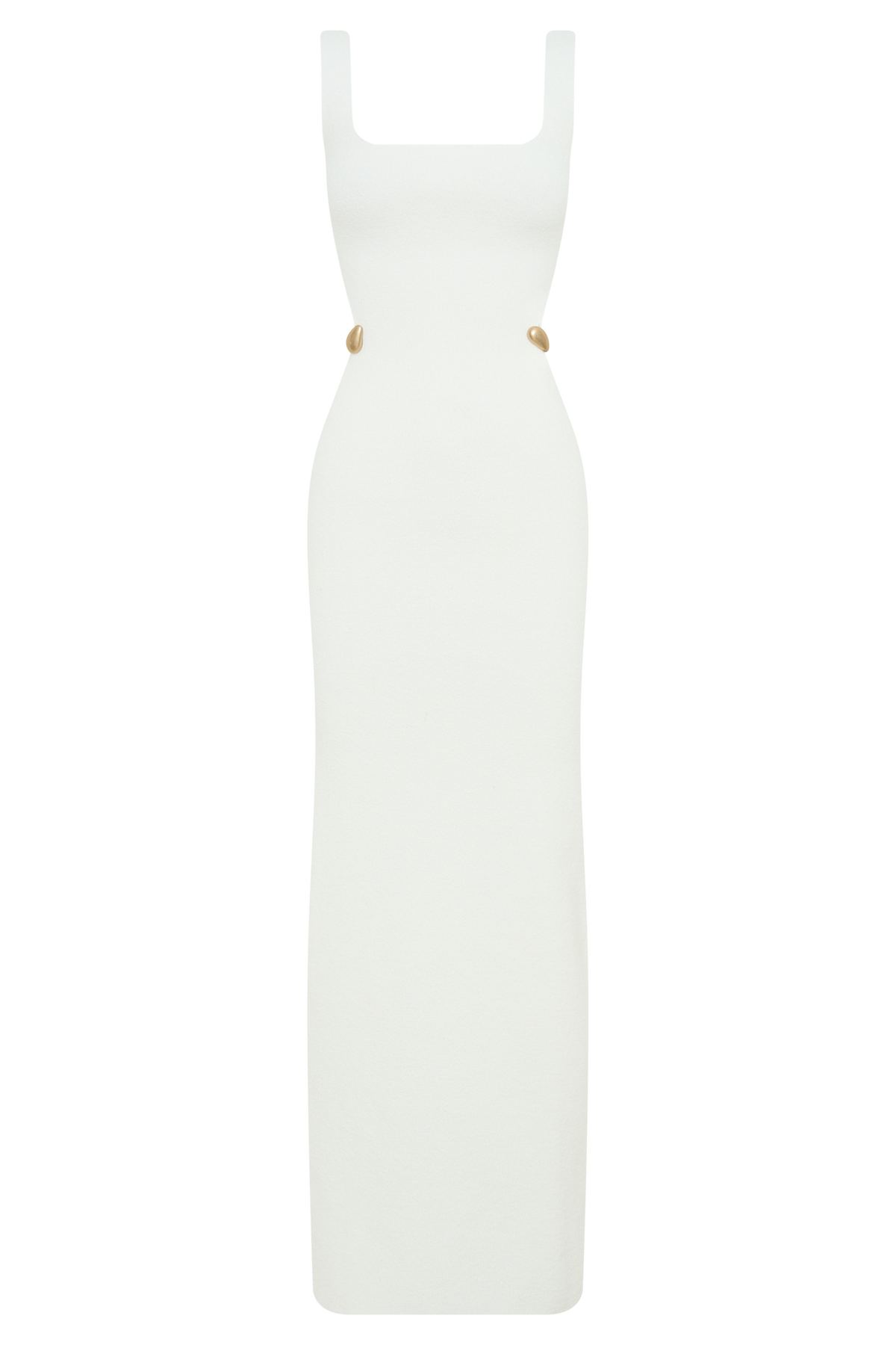 Alysanne Cut Out Knit Maxi Dress - White #8