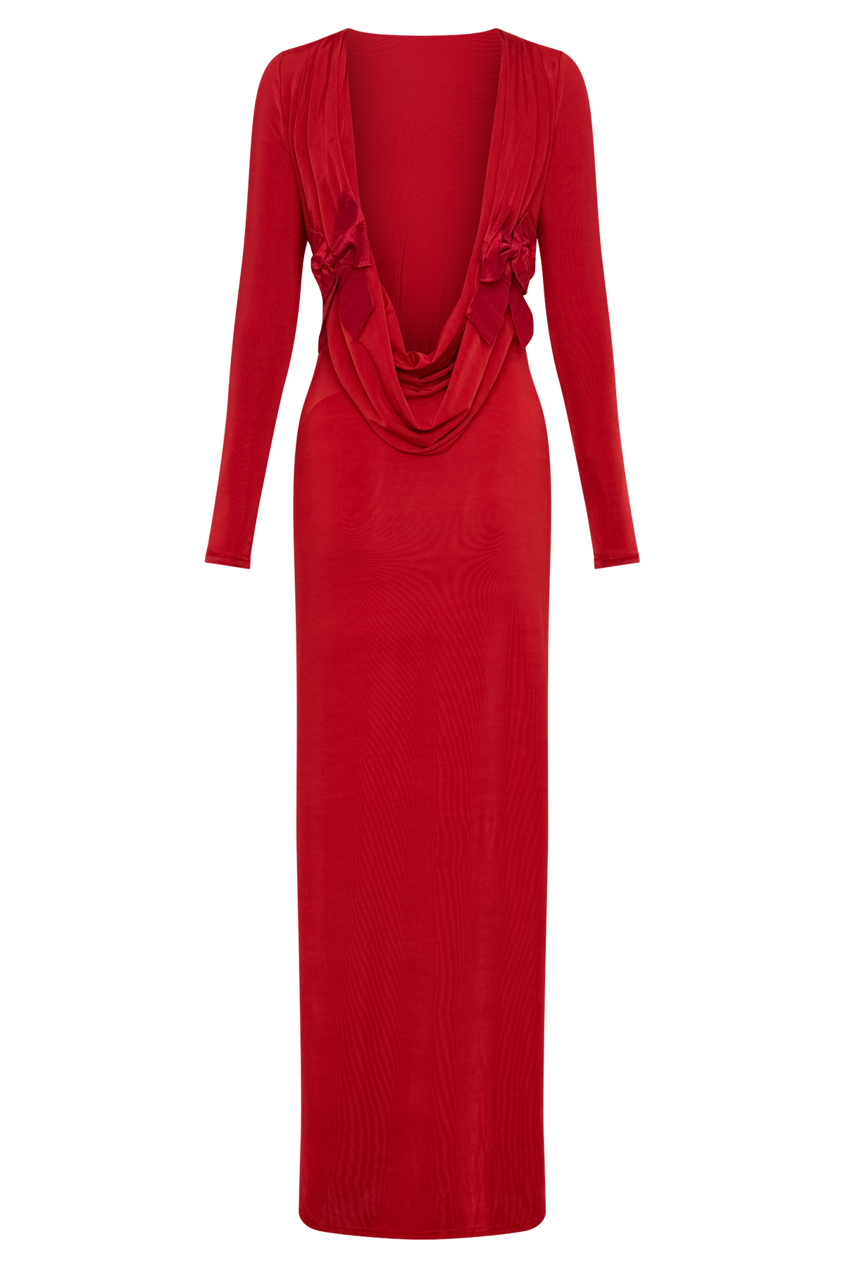 Bennett Slinky Long Sleeve Maxi Dress - Ruby #8