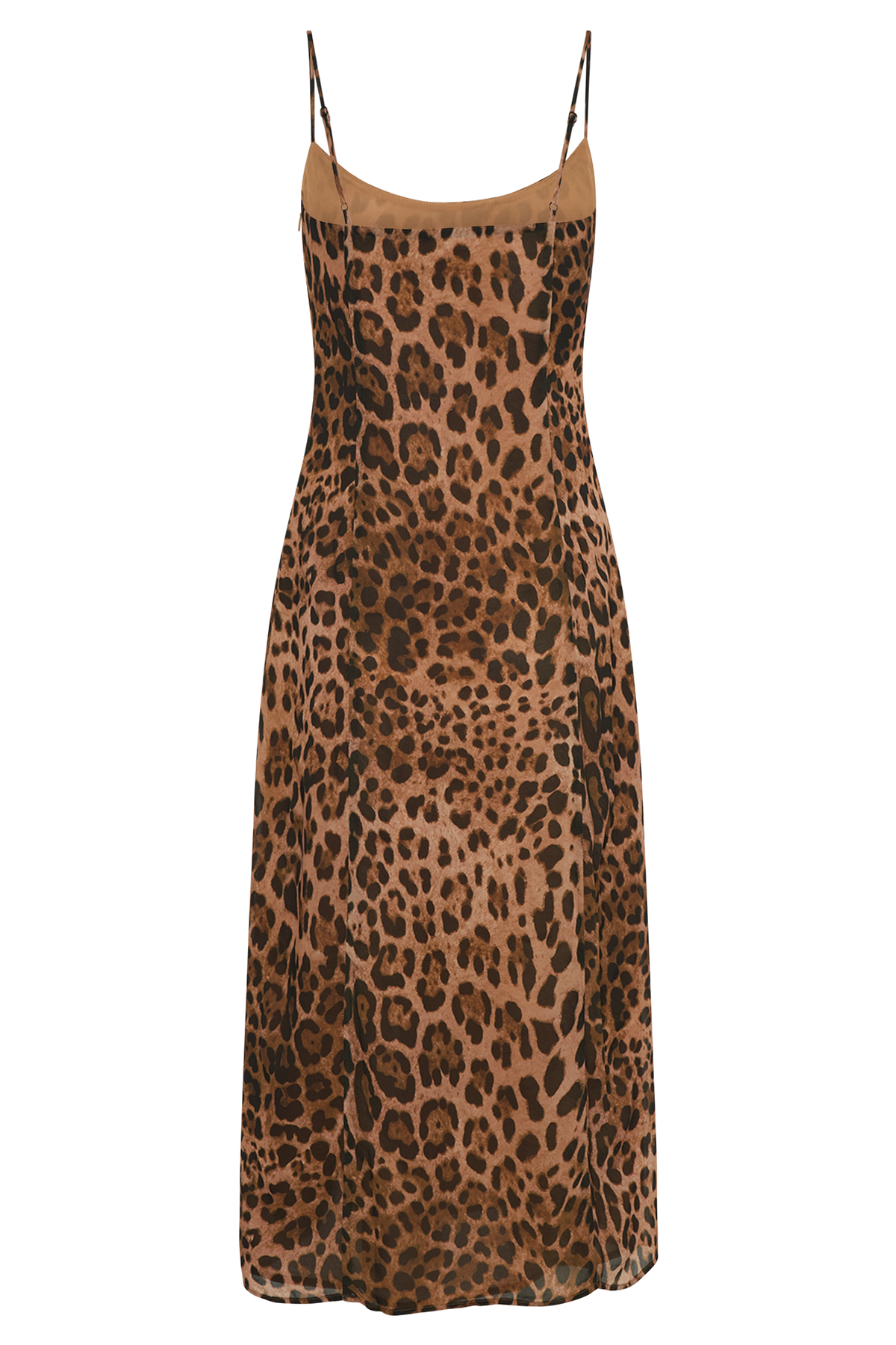 Leanne Chiffon Midi Dress - Leopard Print #6