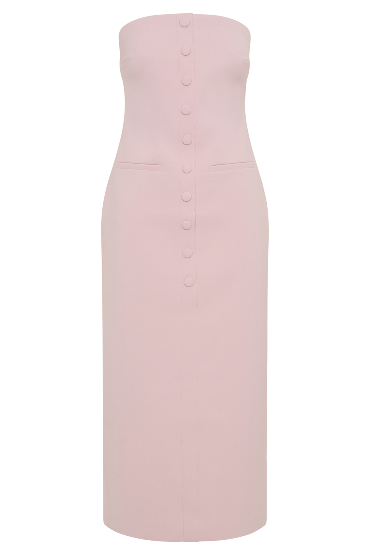 Sussan Strapless Midi Dress - Powder Pink #7
