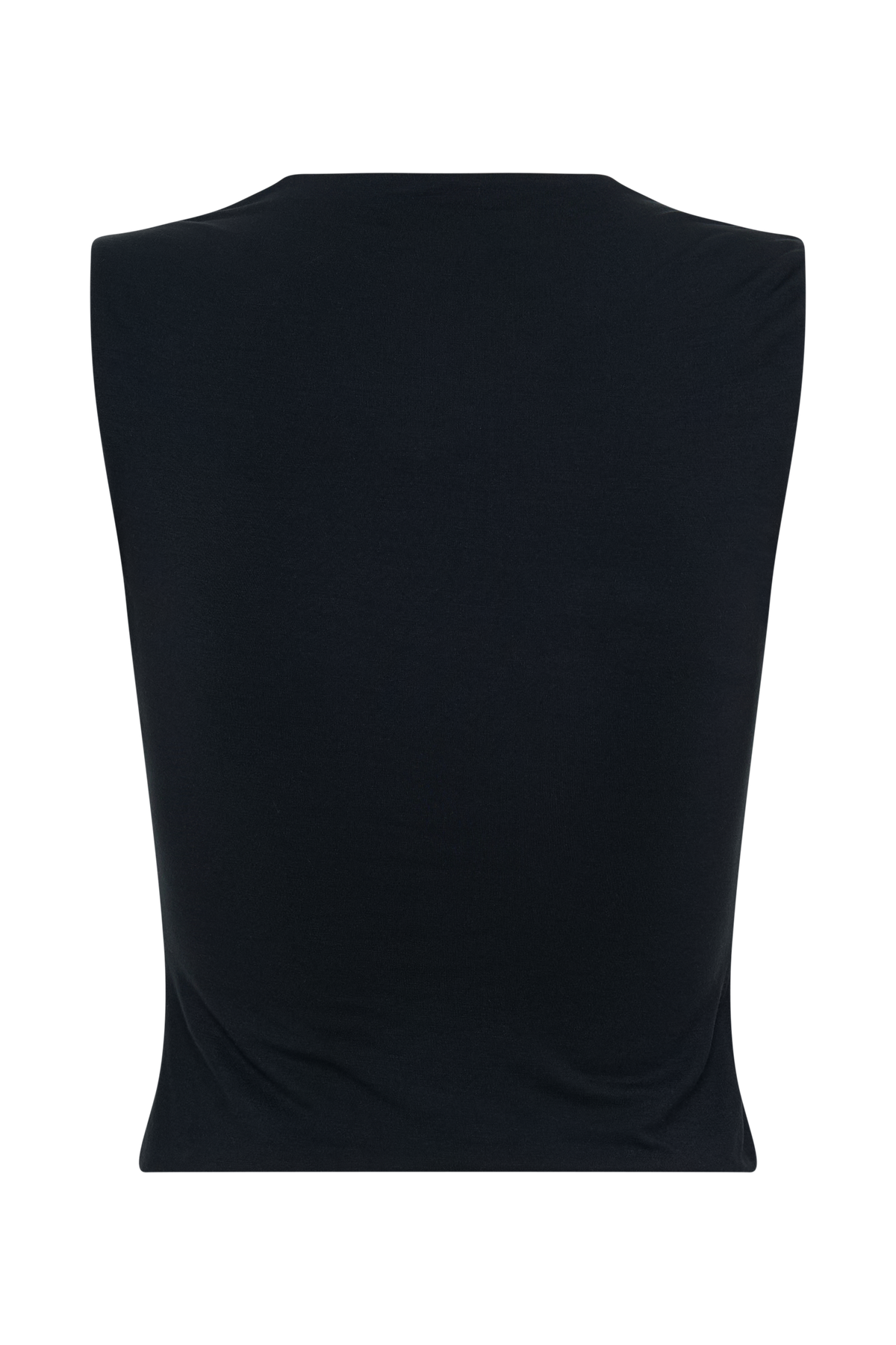 Tatianna Lace Trim Modal Top - Black
