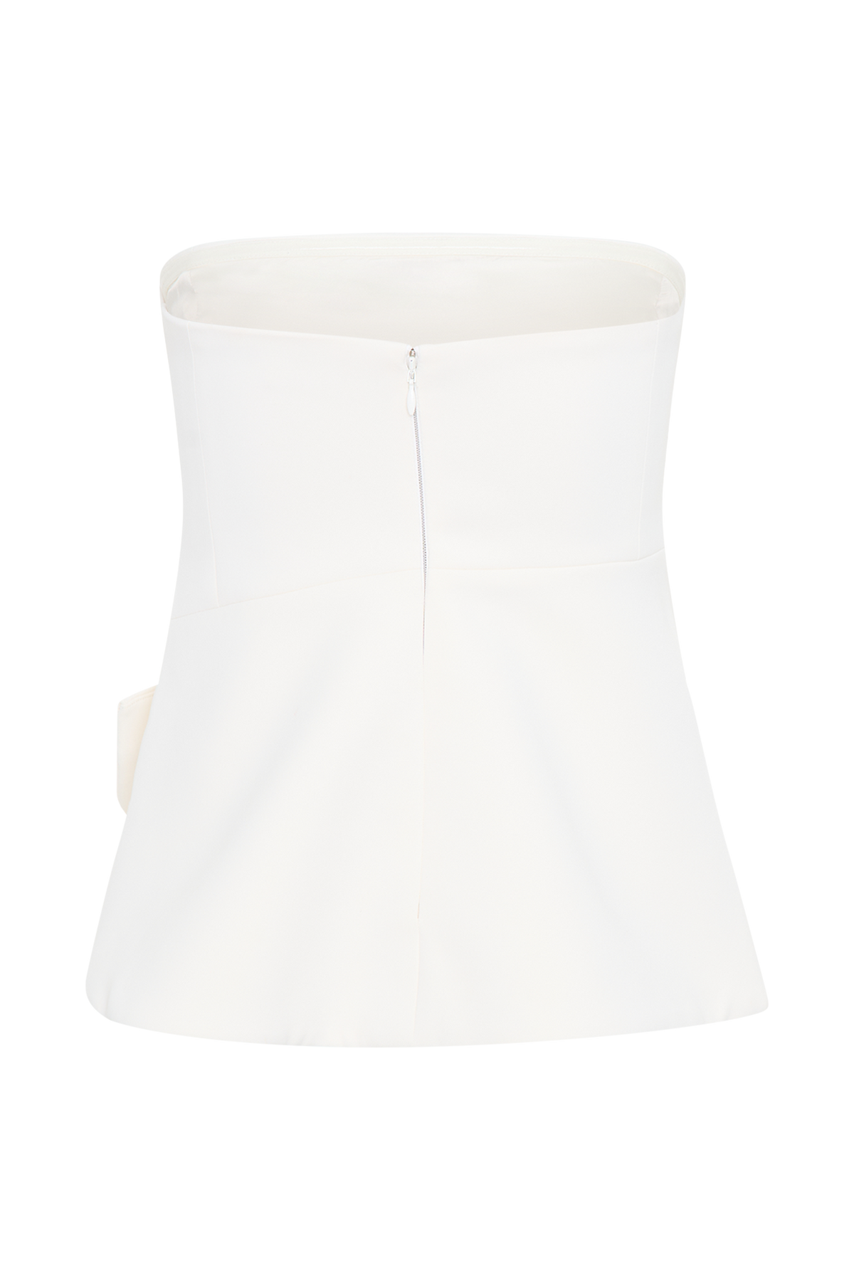 Faith Strapless Suiting Top - Ivory #7