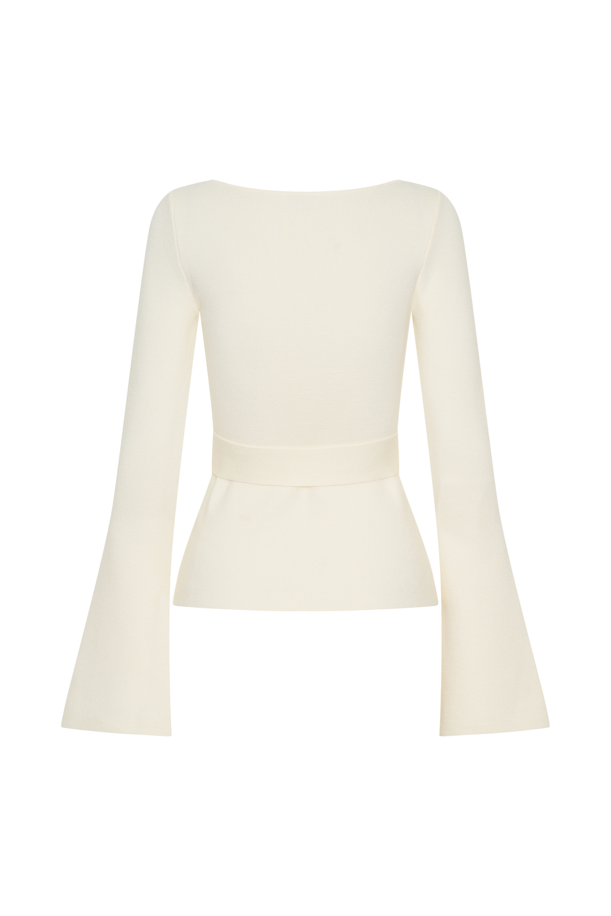 Justine Belted Knit Top - Ivory #7