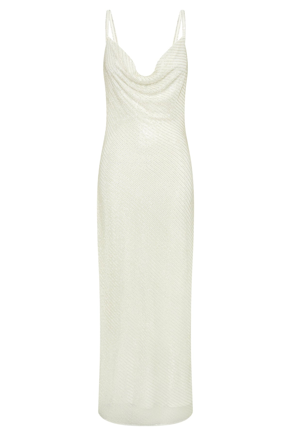 Marise Sequin Gown - White #8