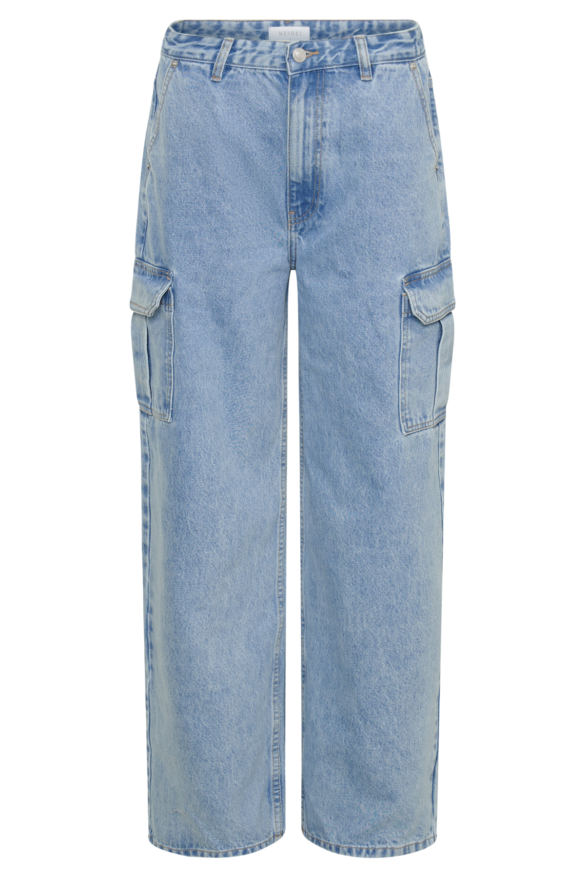 Jagger Mid Rise Oversized Denim Jean - Mid Blue #11