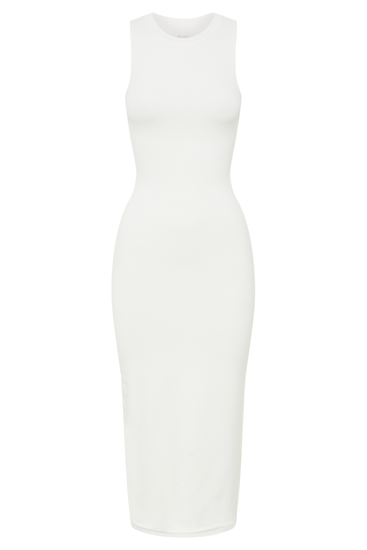 Jill Sleeveless Tank Midi Dress - White #8