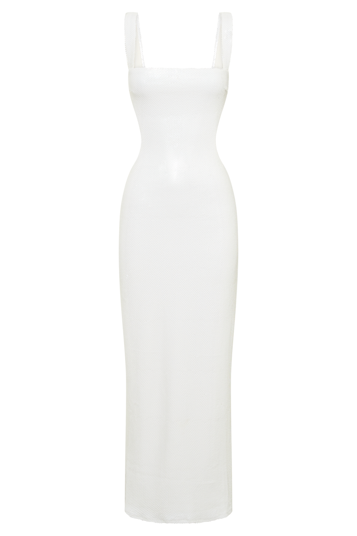 Adoria Sequin Cut Out Maxi Dress - White #14