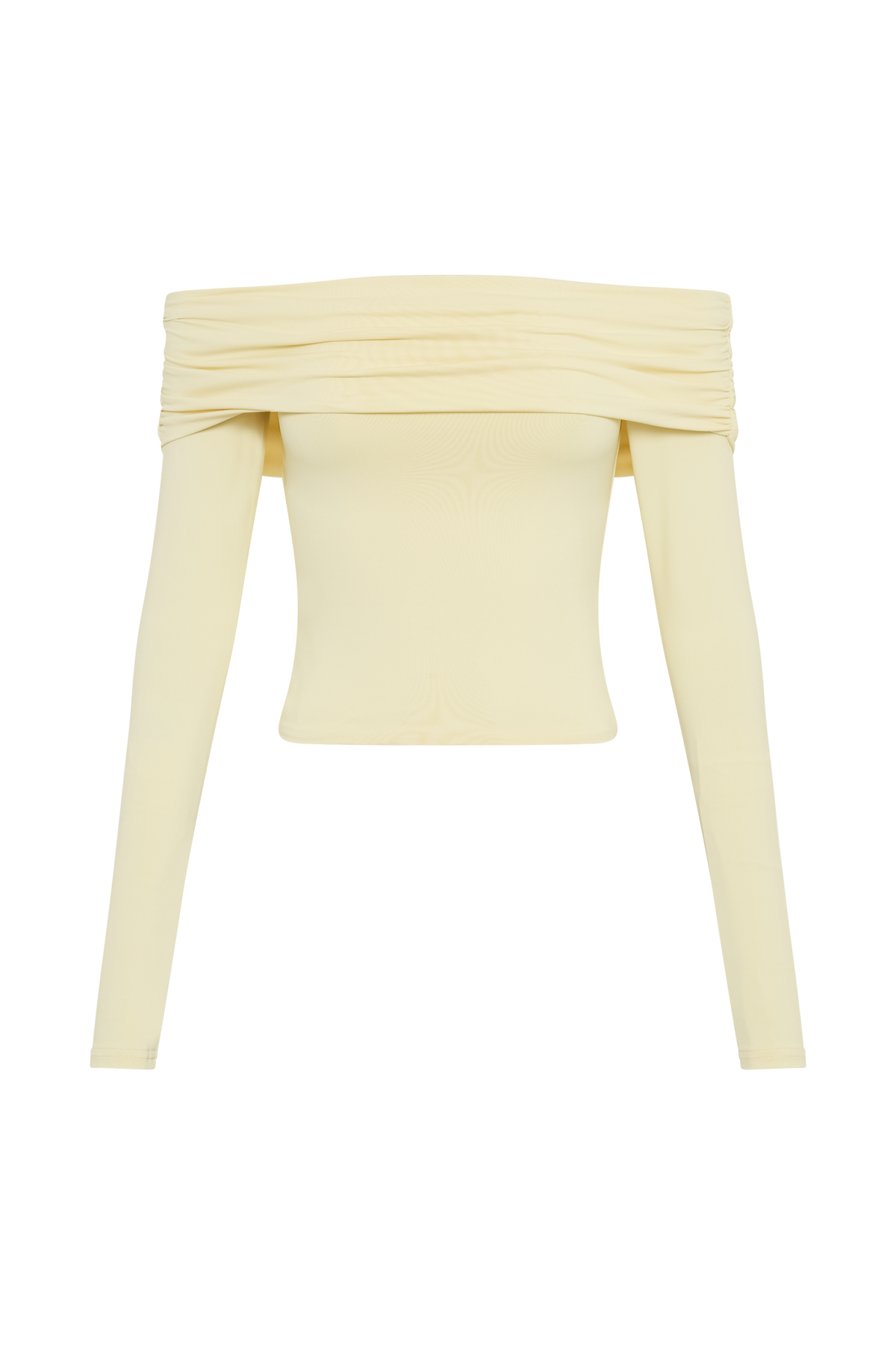 Lucinda Recycled Nylon Off Shoulder Top - Lemon #8