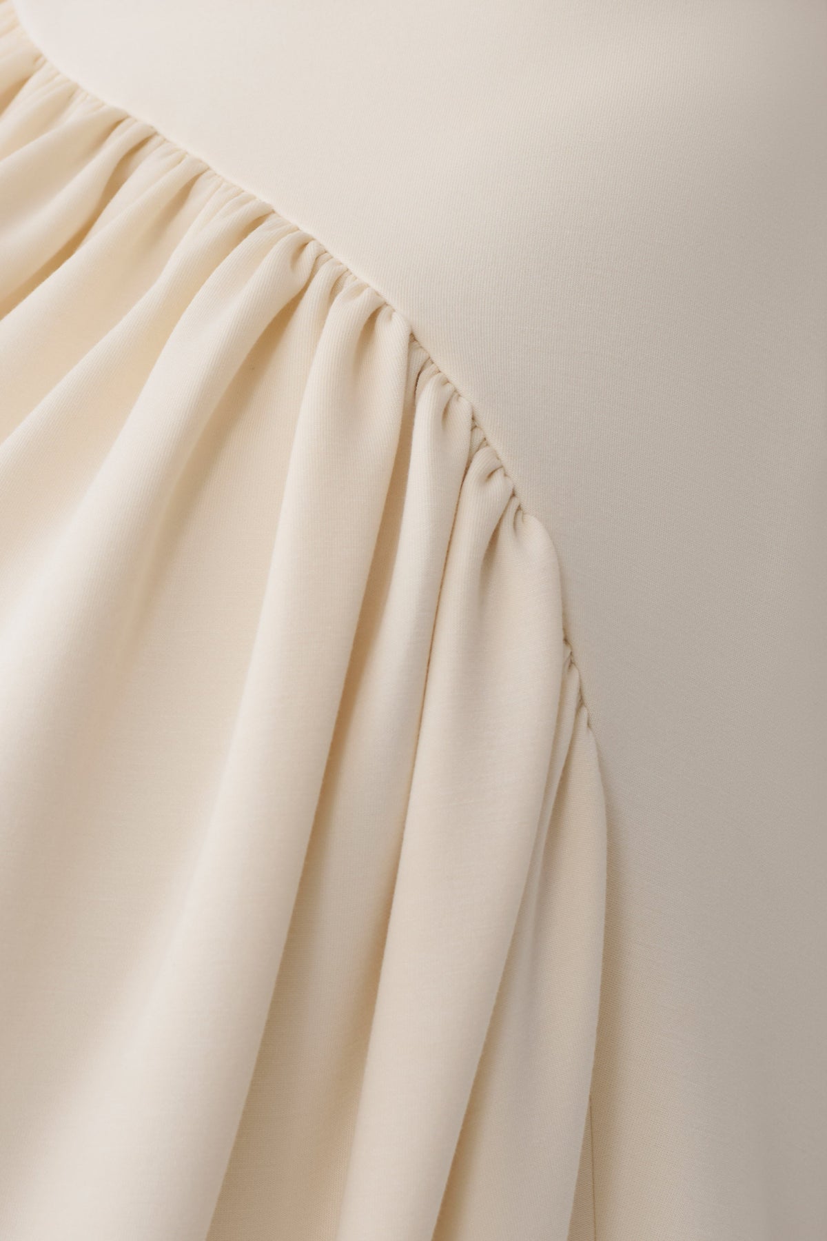 Hester Scuba Midi Dress - Ivory #5