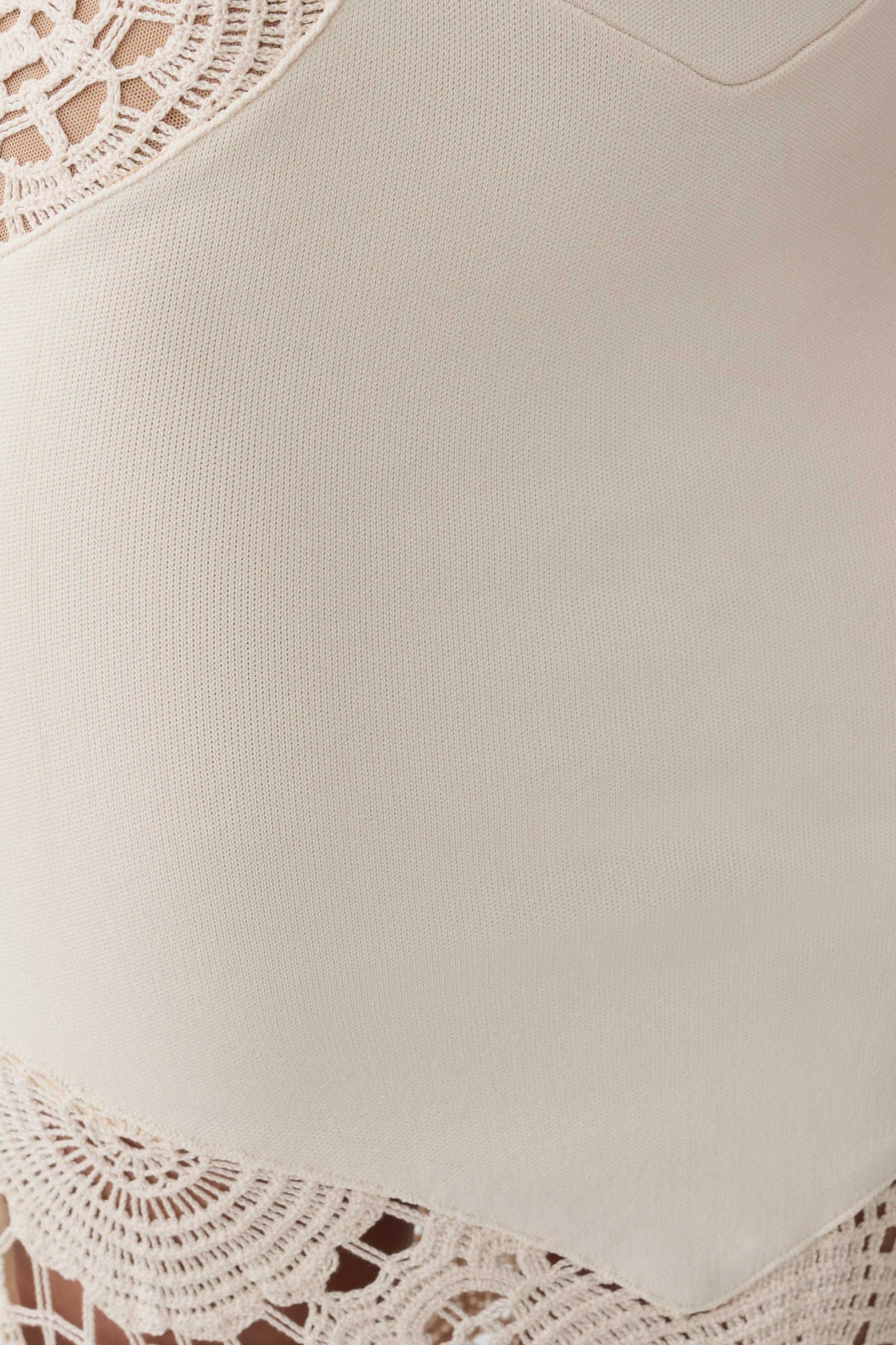 Clare Crochet Knit Maxi Dress - Ivory