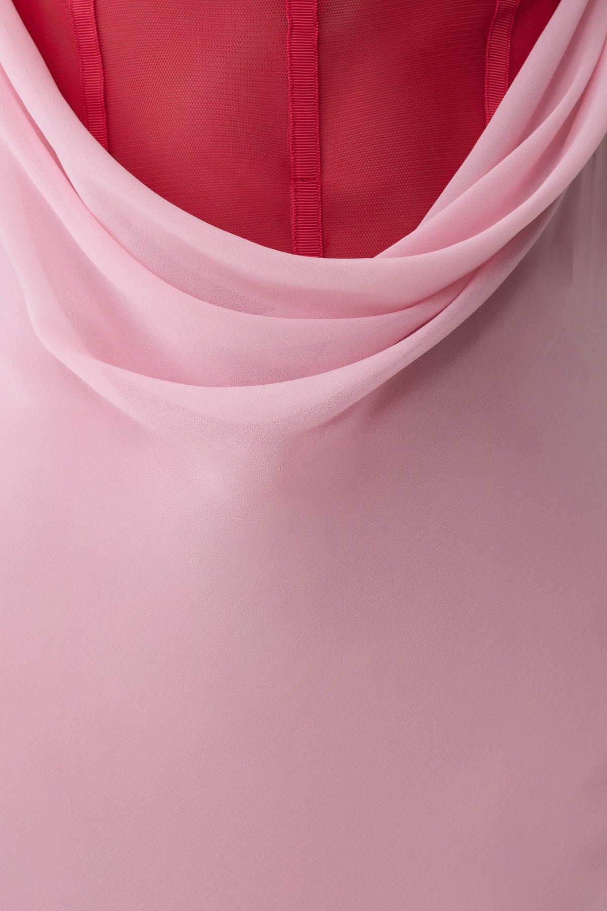 Alexandra Layered Chiffon Maxi Dress - Pink/Cherry #5
