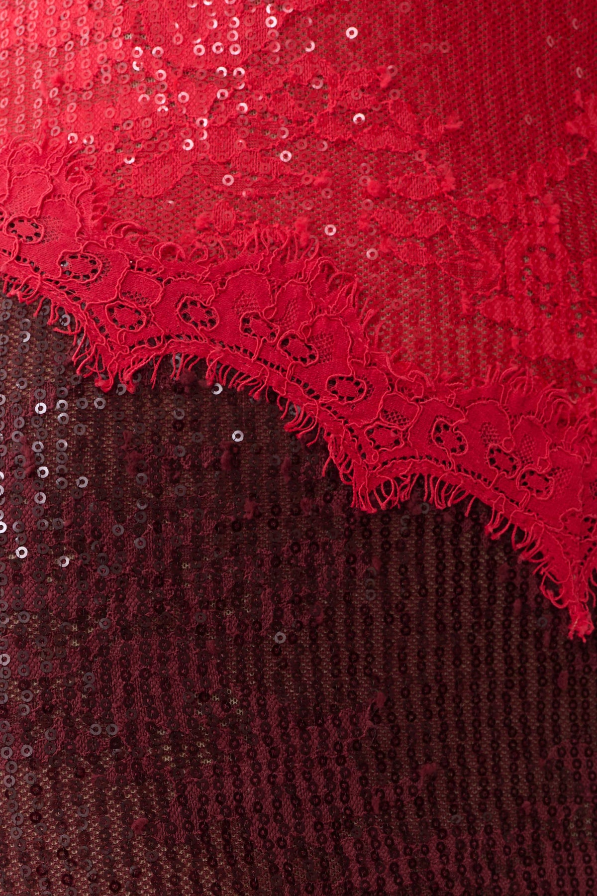 Jaimee Lace Midi Dress - Red #6
