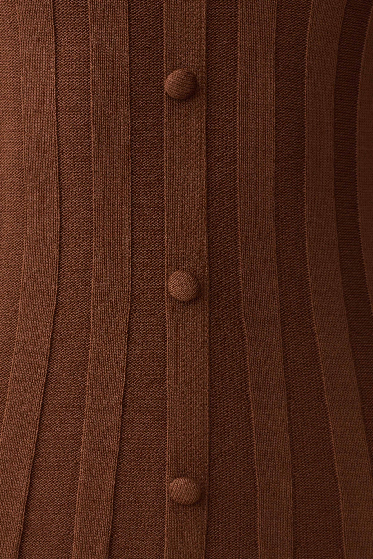 Maddie Long Sleeve Knit Midi Dress - Mocha #5