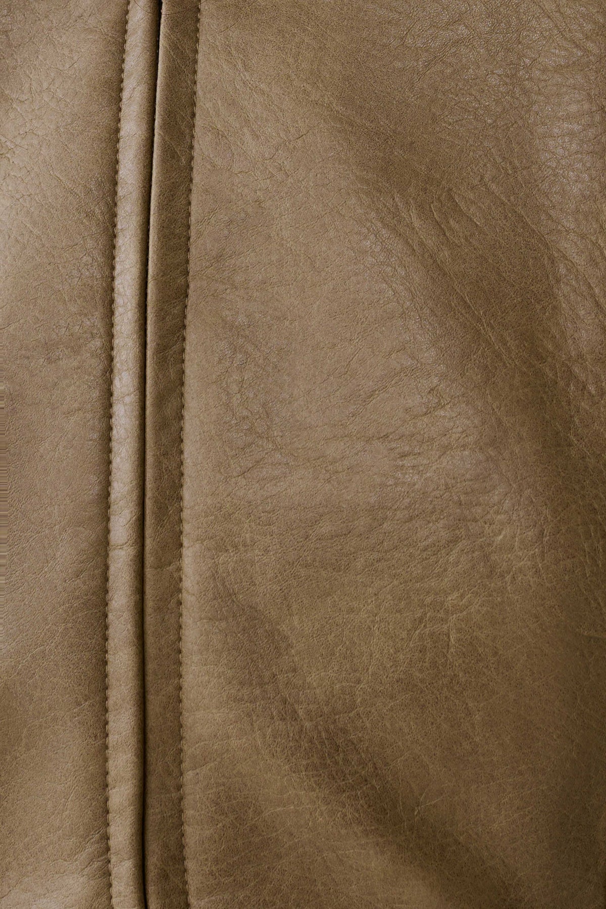 Jordana Faux Leather Mini Dress - Khaki #6
