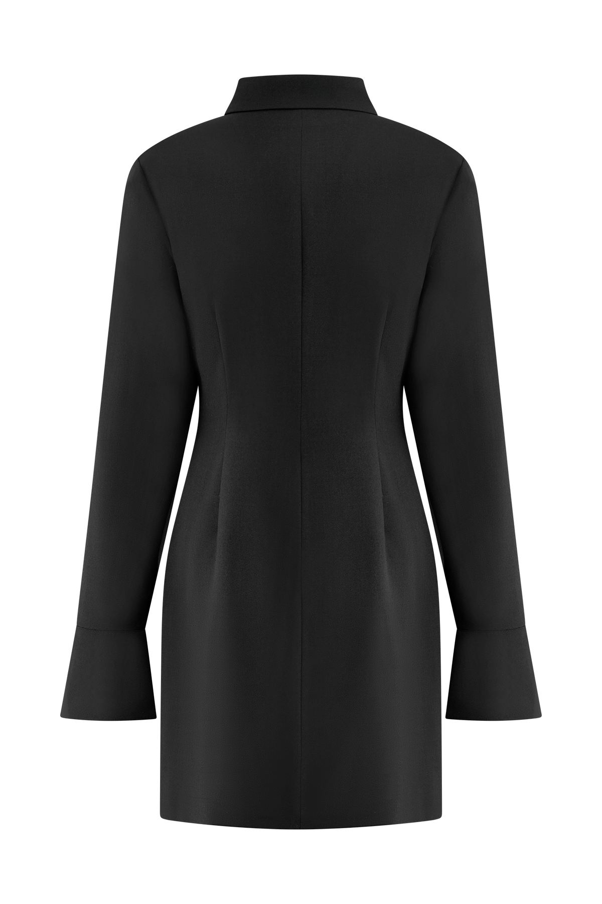 Dorian Fitted Shirt Mini Dress - Black #8