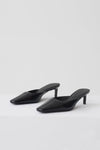 Stevie Pointed Square Toe Mule - Black
