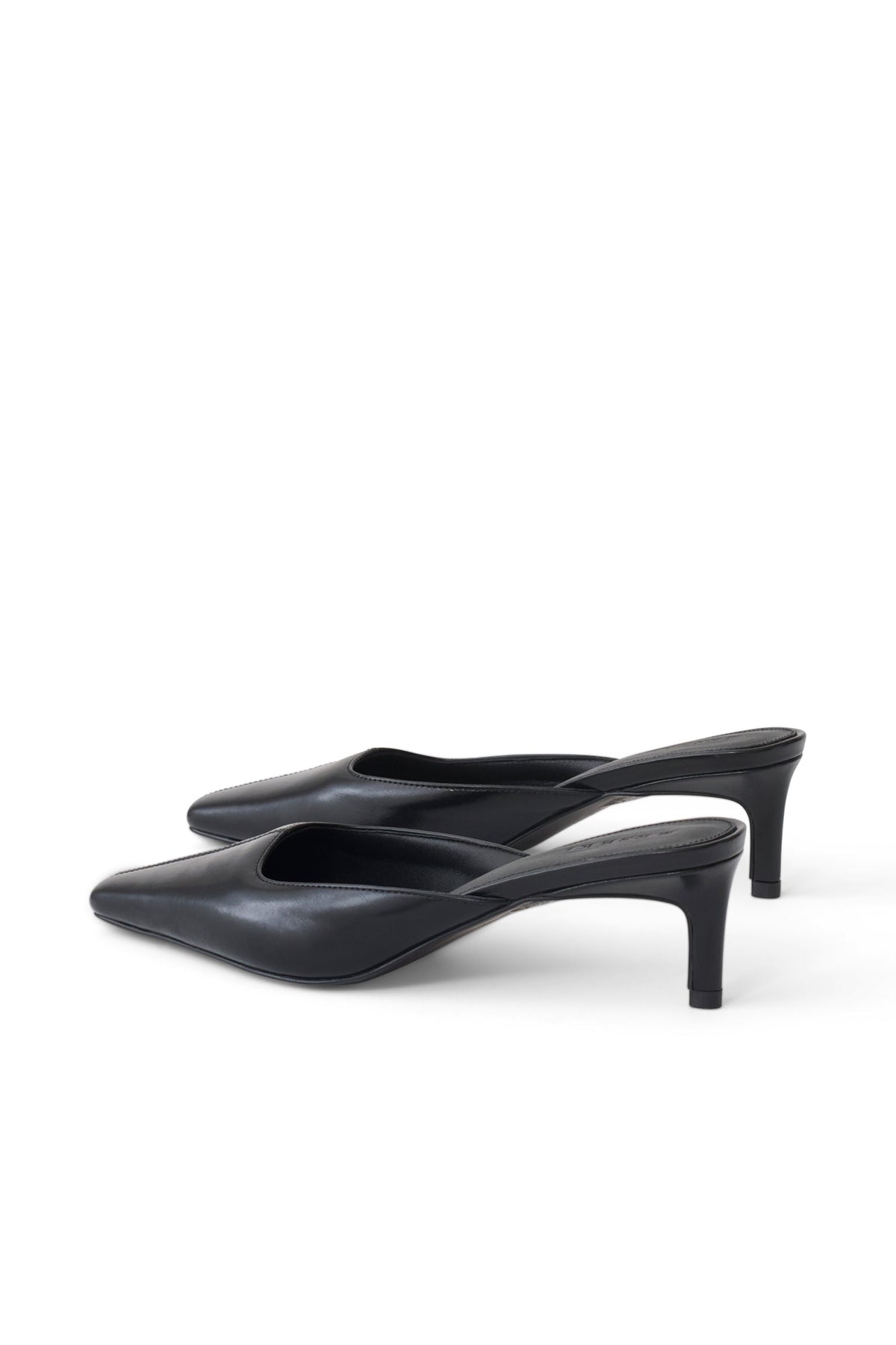 Stevie Pointed Square Toe Mule - Black #2