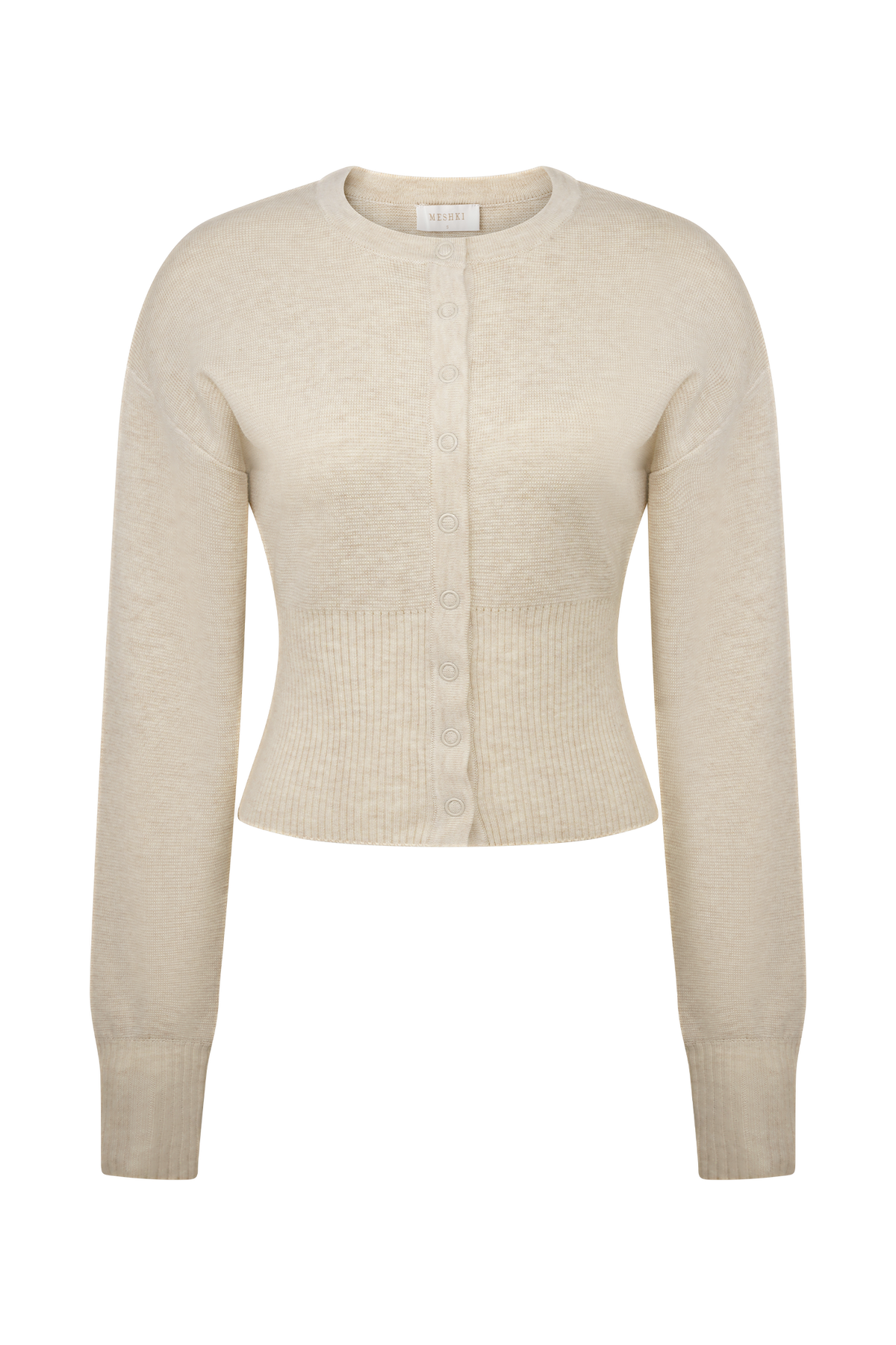 Ferne Button Up Knit Cardigan - Oat Marle #9