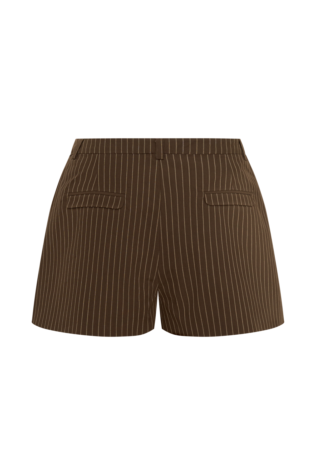 Alina Pintuck Cotton Shorts - Chocolate #8