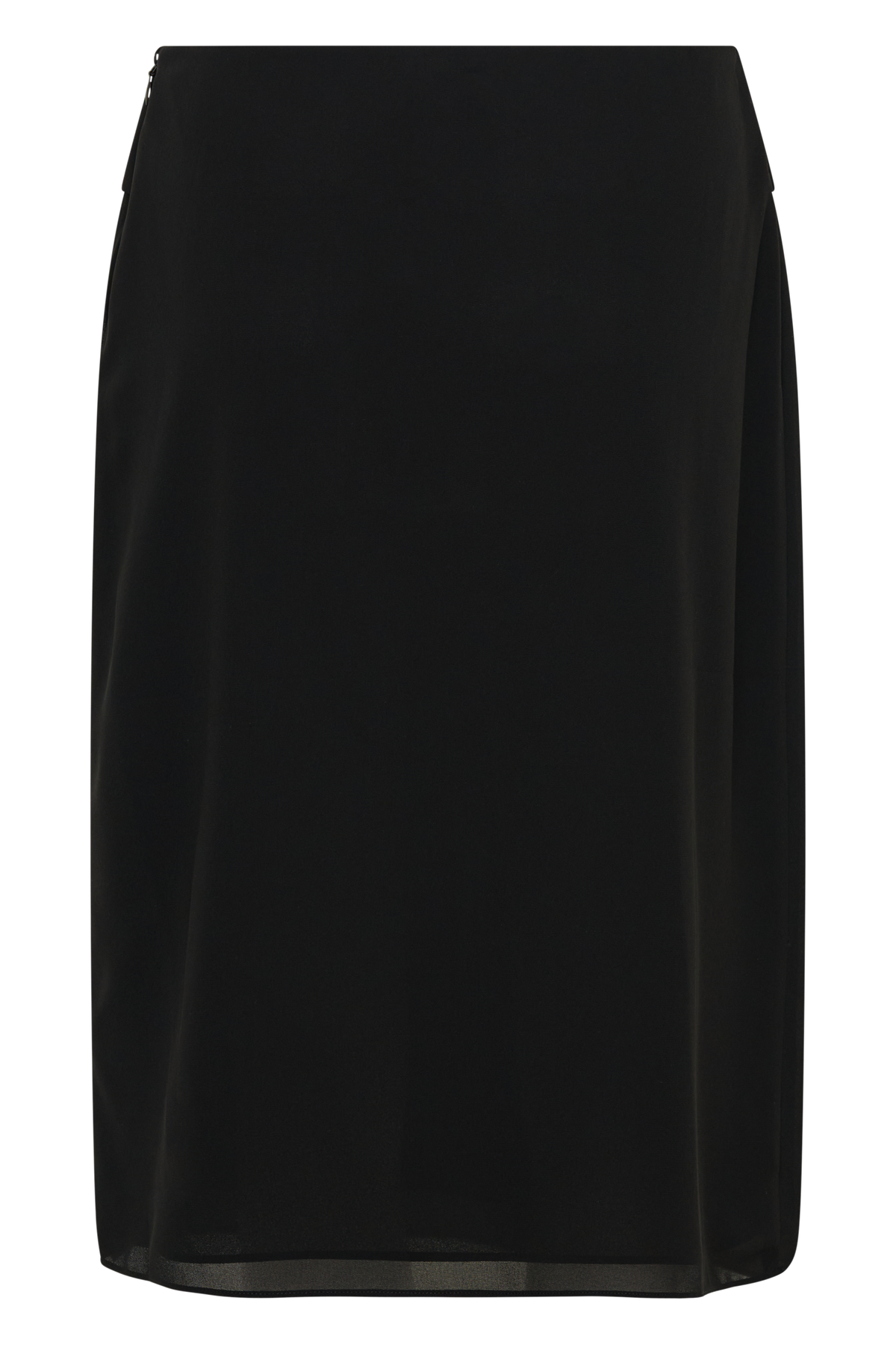 Amelia Chiffon Midi Skirt - Black