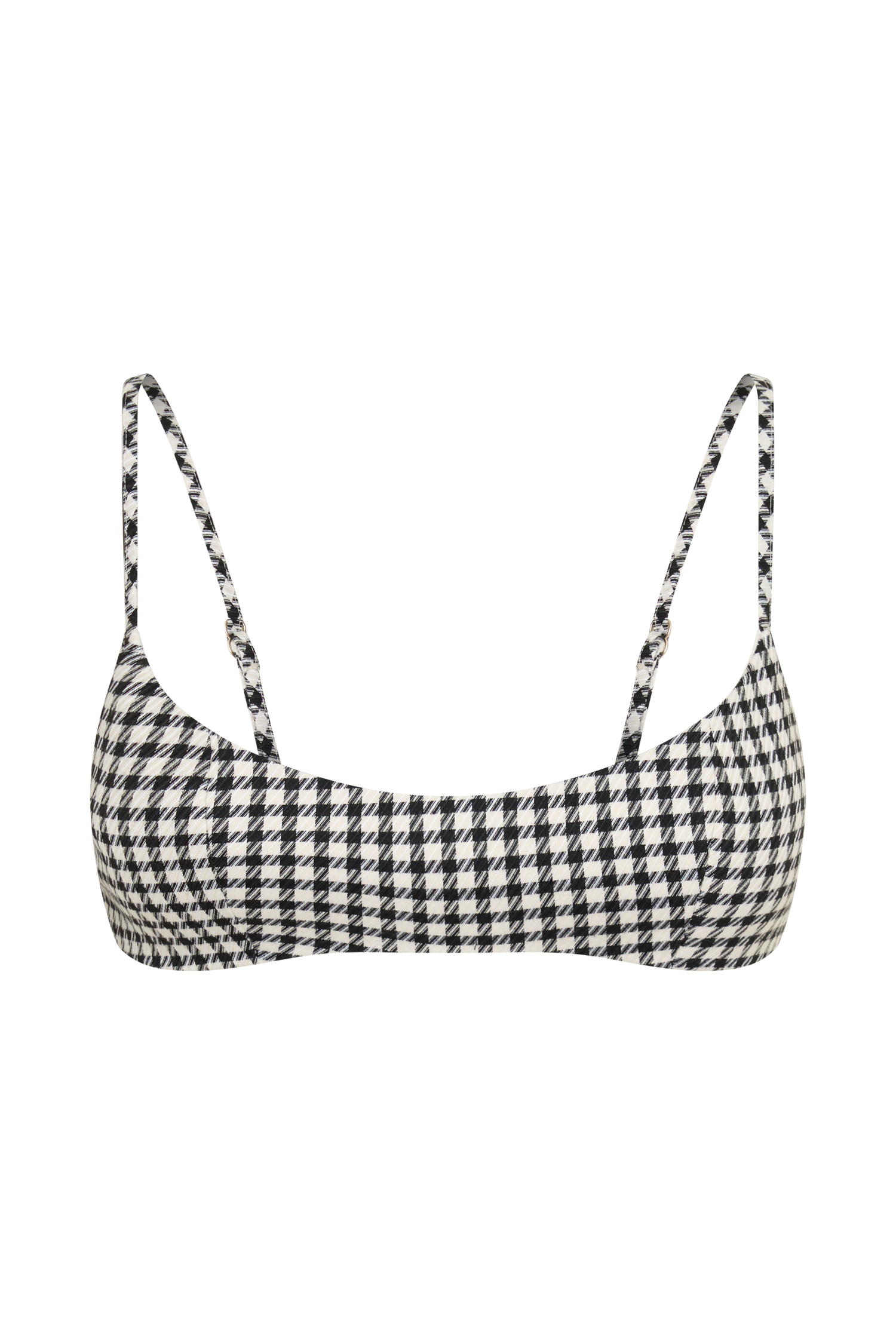 Amelie Tweed Bralette - Houndstooth #11
