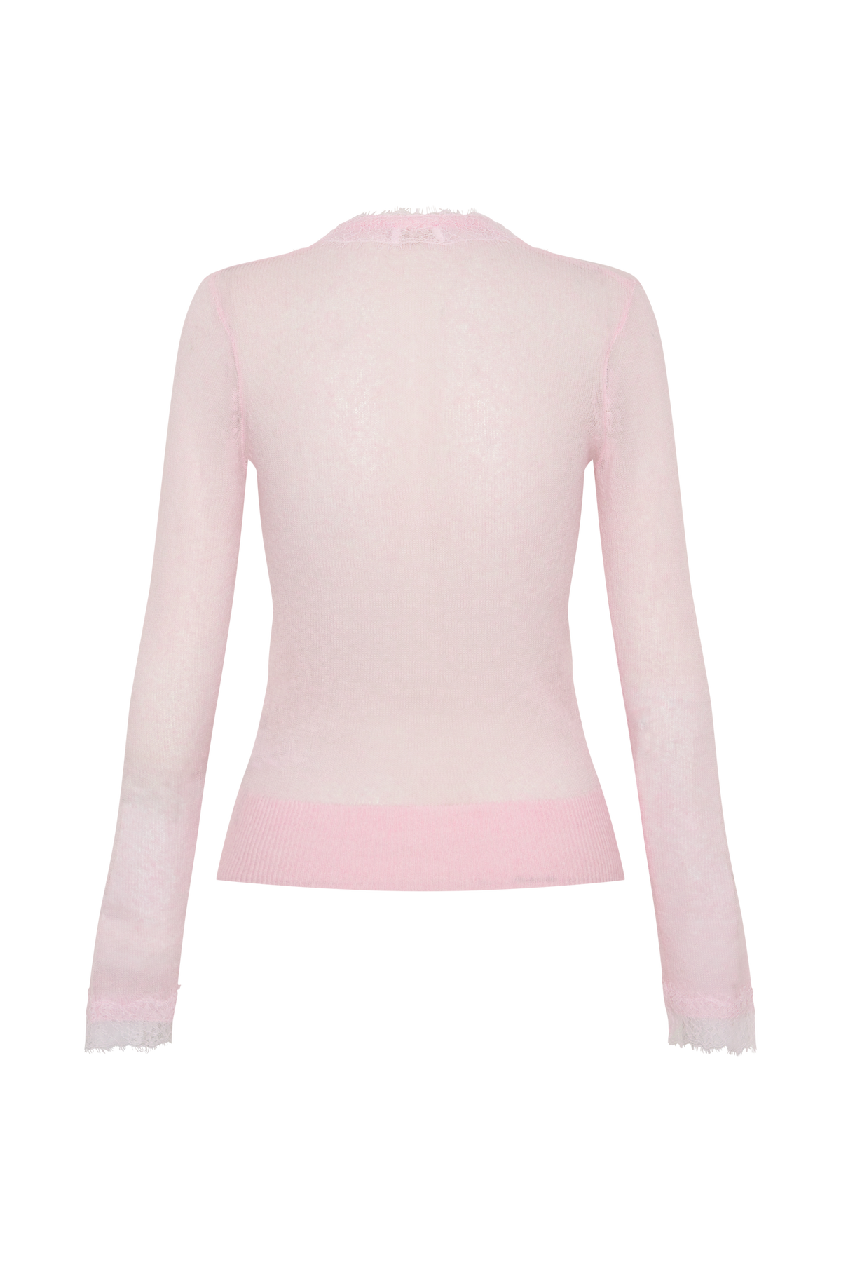 Amrita Lace Knit Cardigan - Baby Pink #7