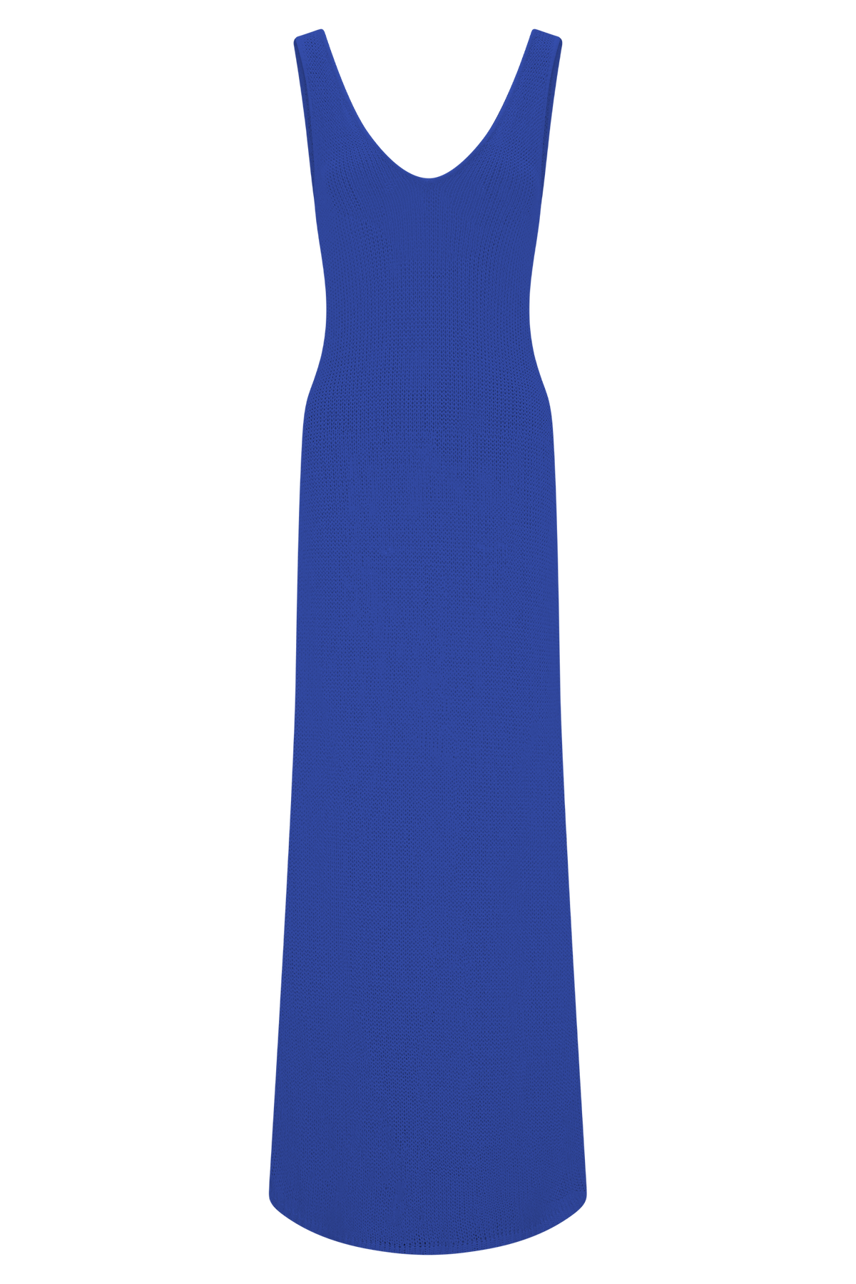 Ari Tape Yarn Knit Maxi Dress - Cobalt Blue
