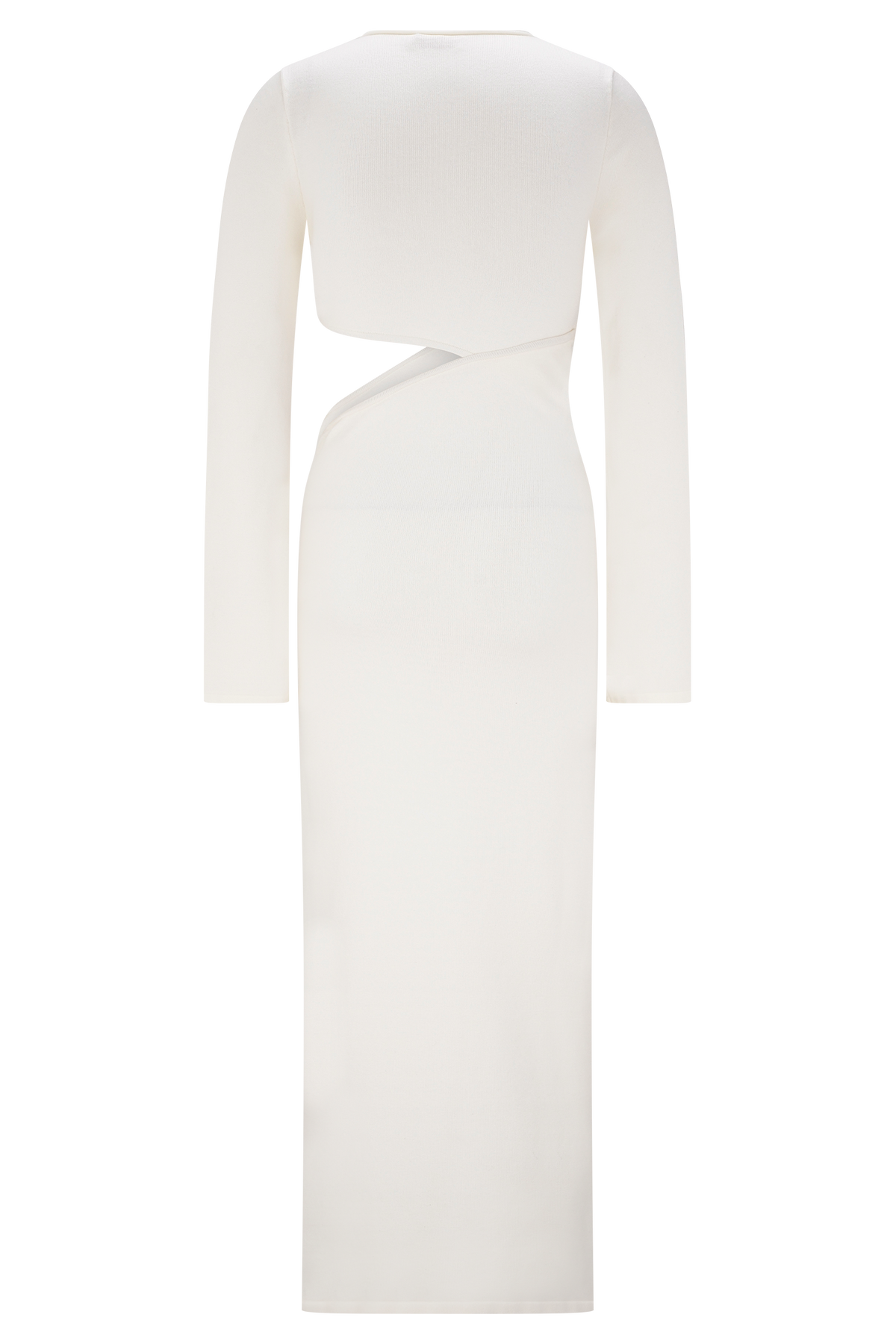 Azariah Long Sleeve Knit Midi Dress - Ivory #7