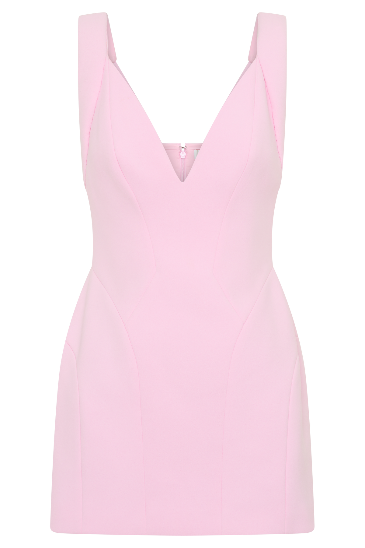 Blanche Crepe Mini Dress - Pink #9