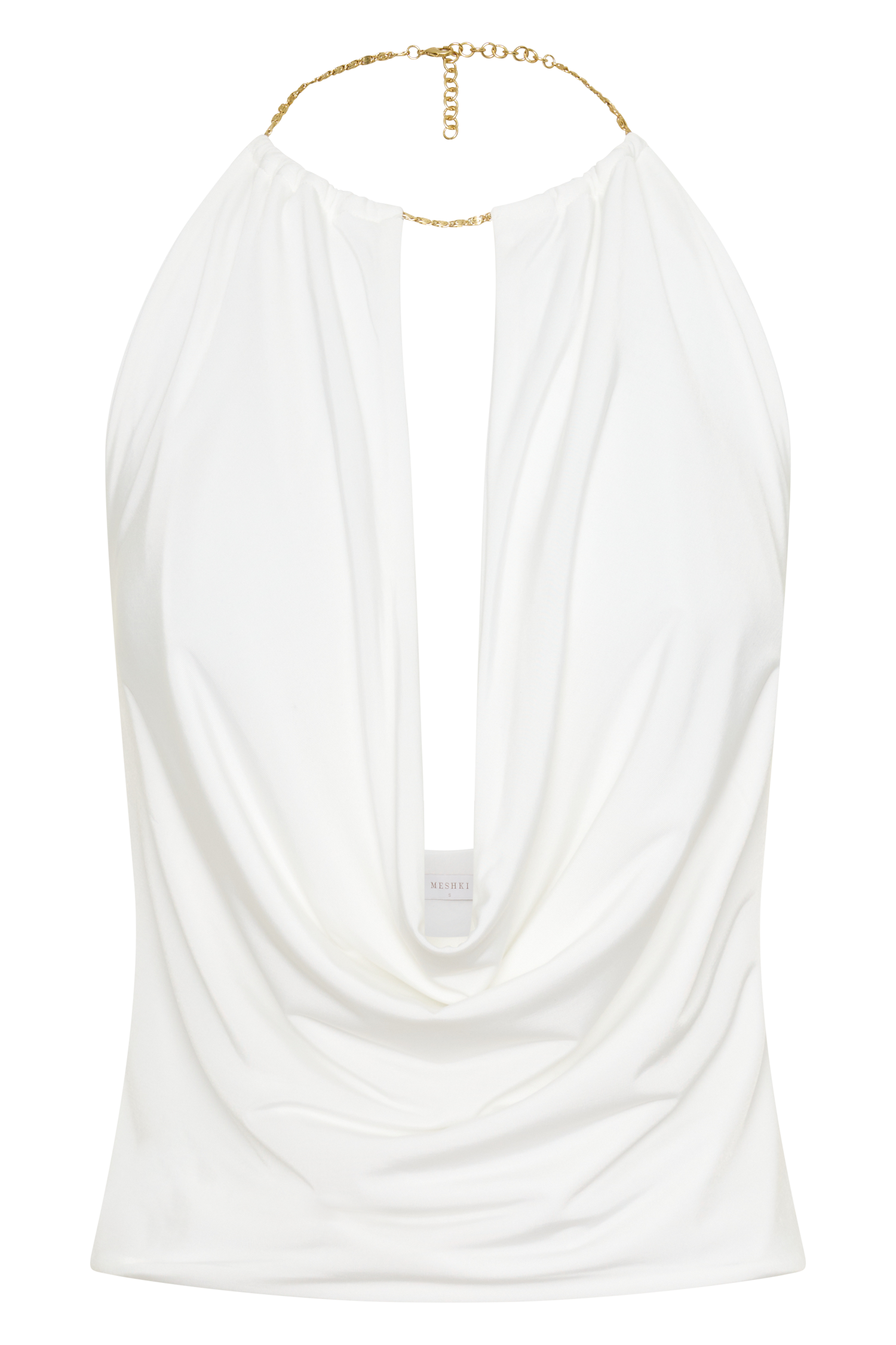 Banks Halter Neck Top With Hardware - White #9