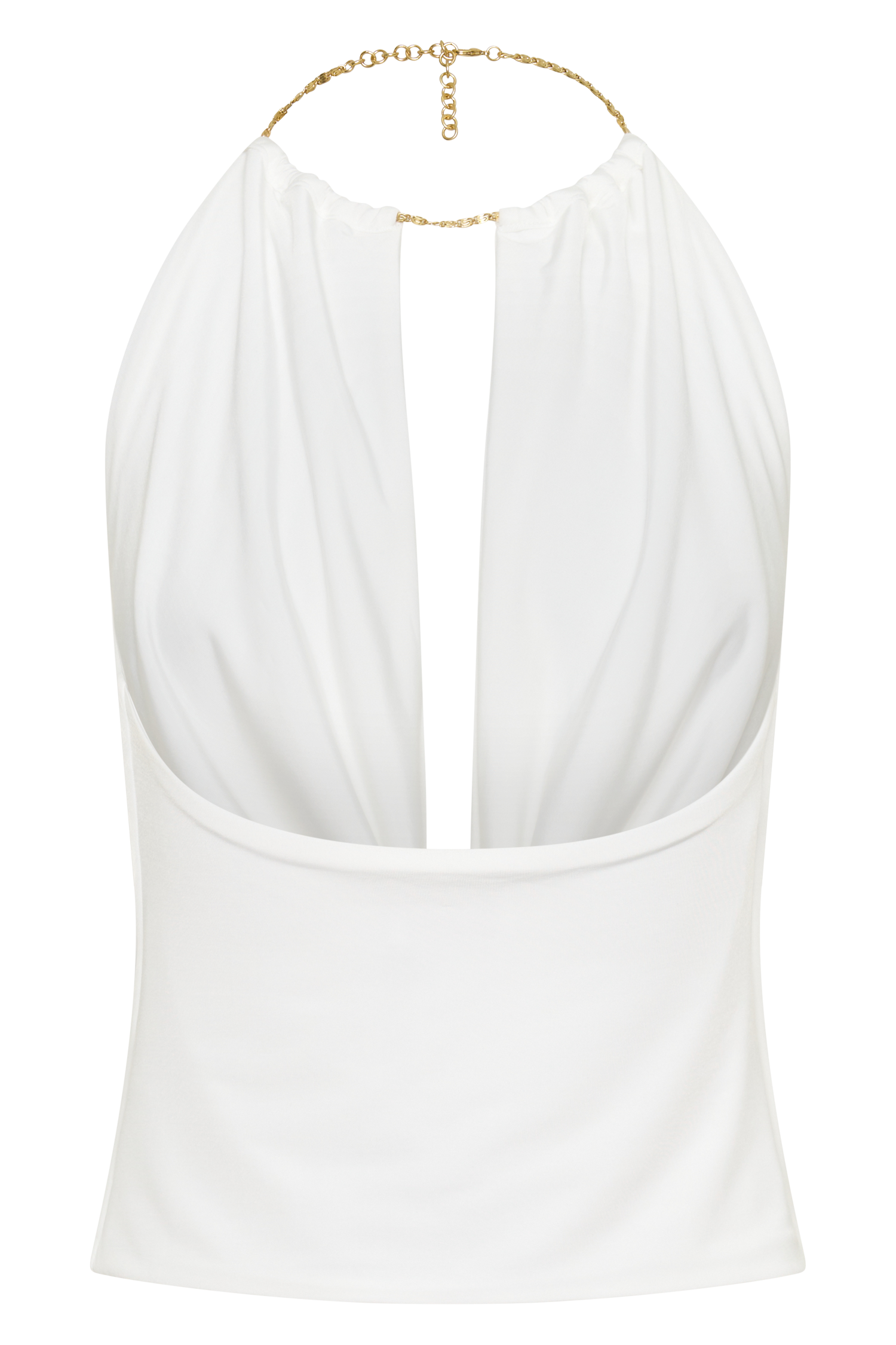Banks Halter Neck Top With Hardware - White #8