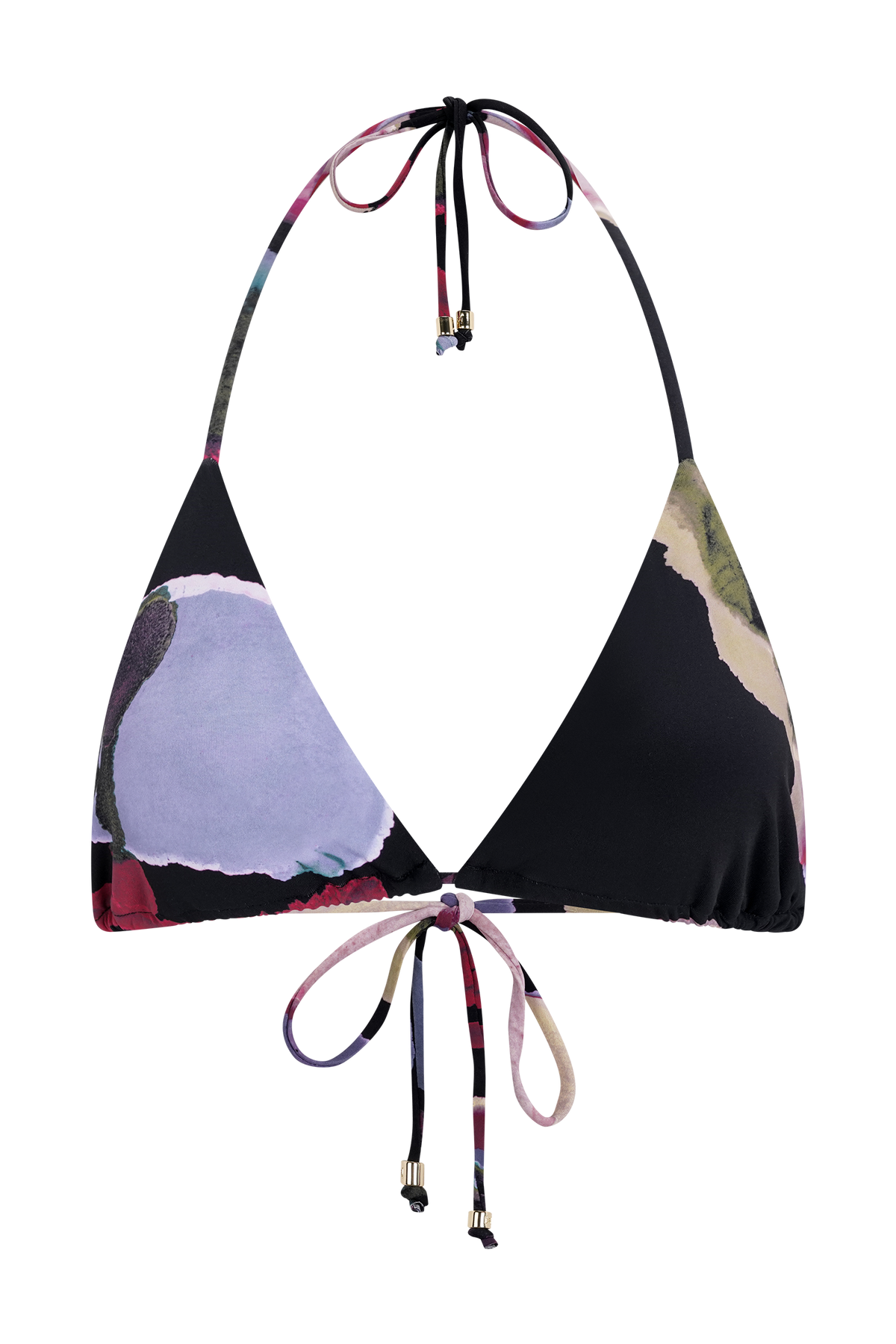 Brianna Triangle Bikini Top - Multi Fluid Reverie Print #9