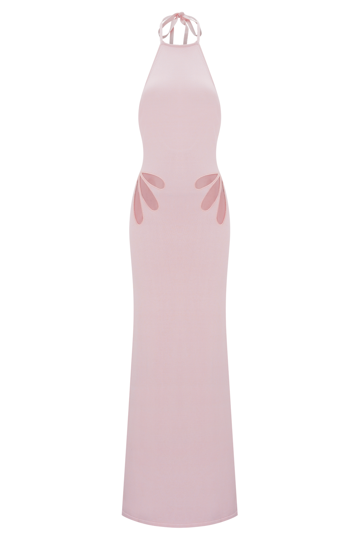 Brock Knit Halter Maxi Dress - Baby Pink #7