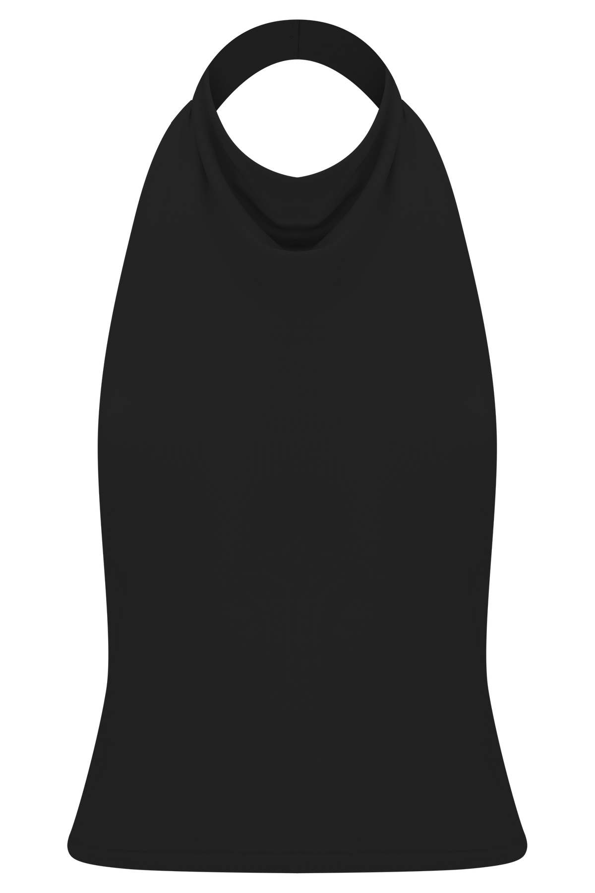 Calandra Slinky Halter Top With Hardware - Black