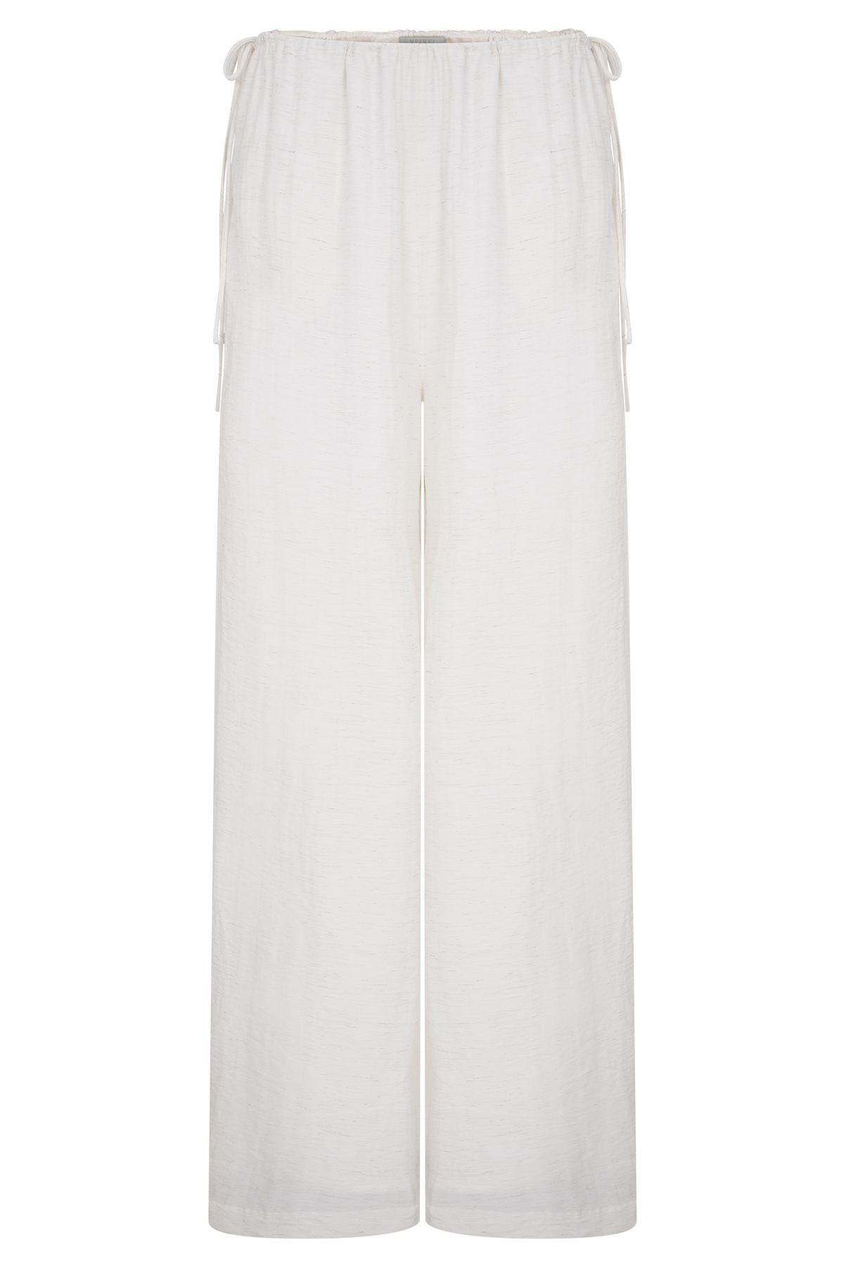 Callum Drawstring Straight Leg Pants - White #9