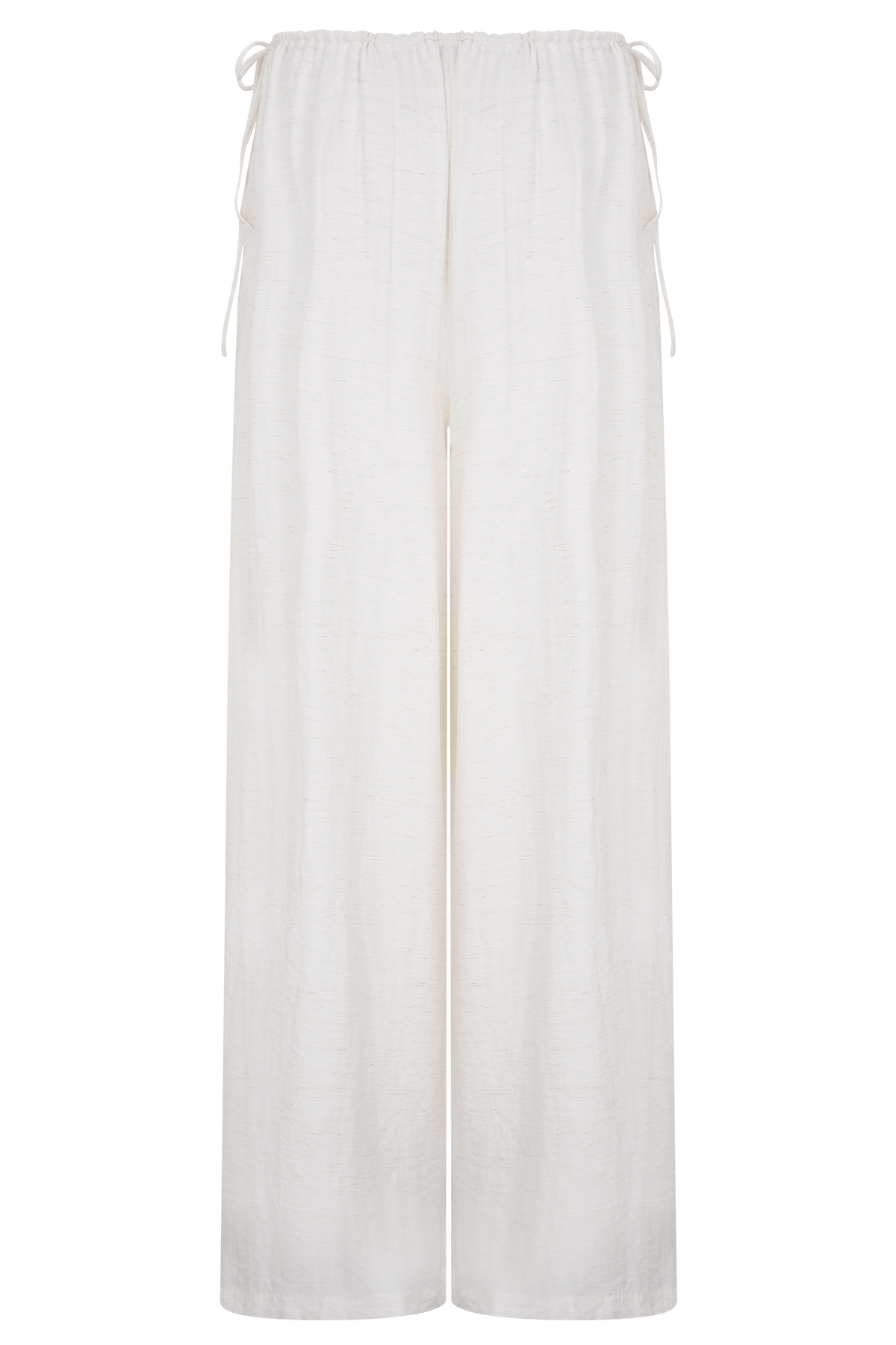 Callum Drawstring Straight Leg Pants - White #8