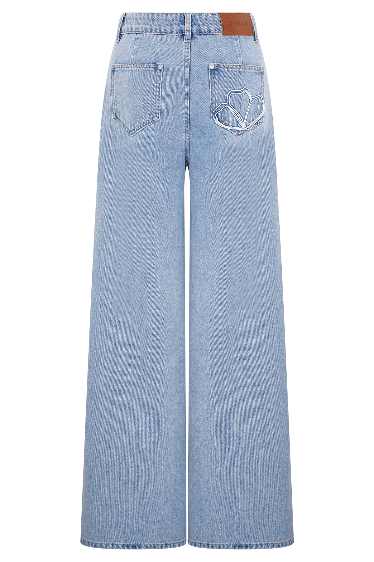 Carmella Embroided Jeans - Mid Blue #6